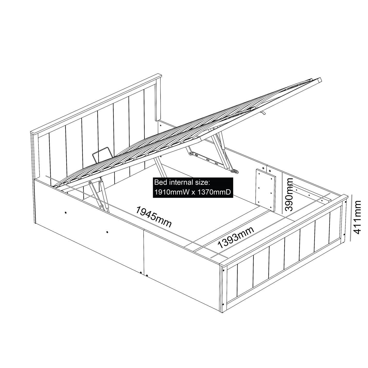 Grau - Jack Wills - Lancaster Double Ottoman Bed - 4