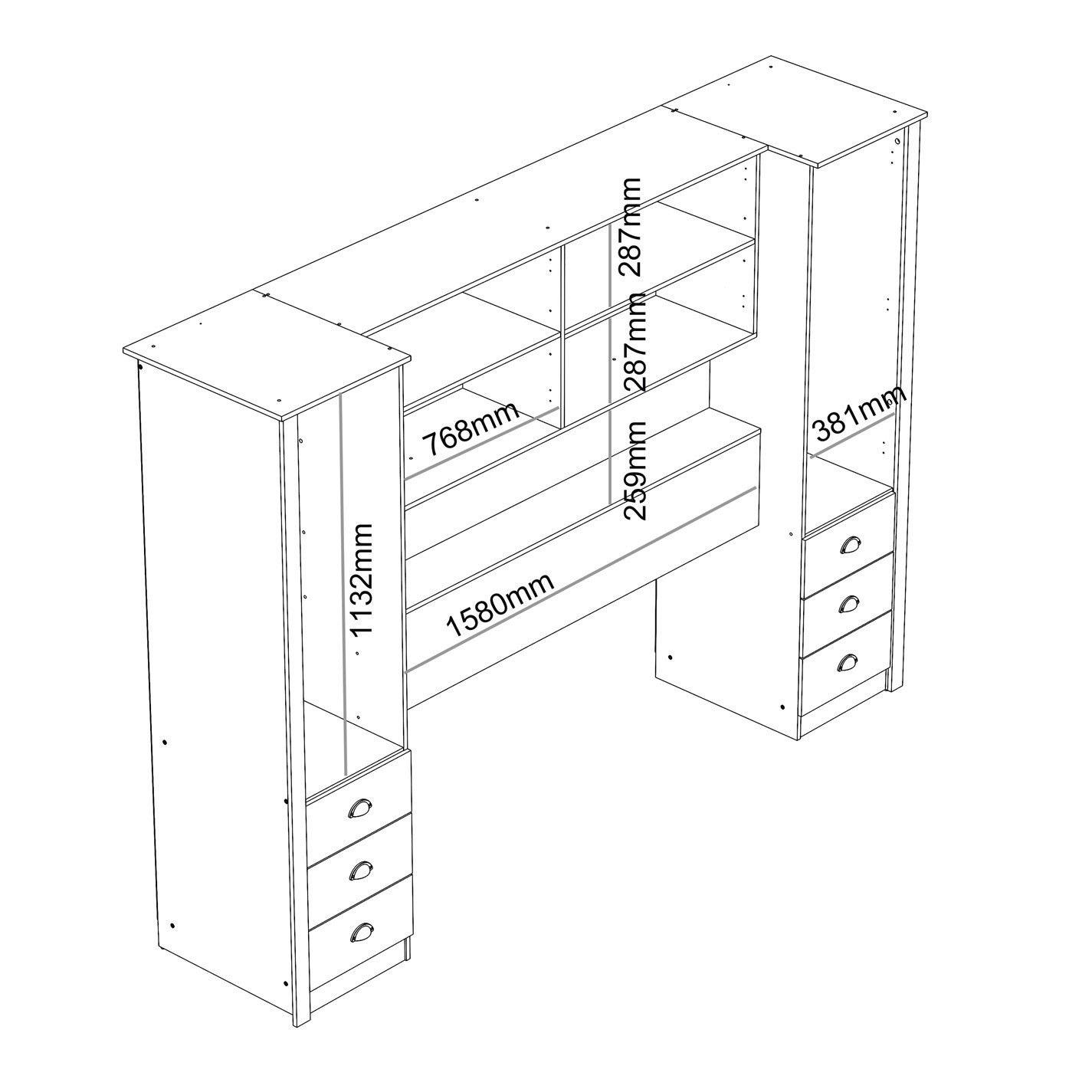 Grey - Jack Wills - Lancaster Overbed Store Unit - 9