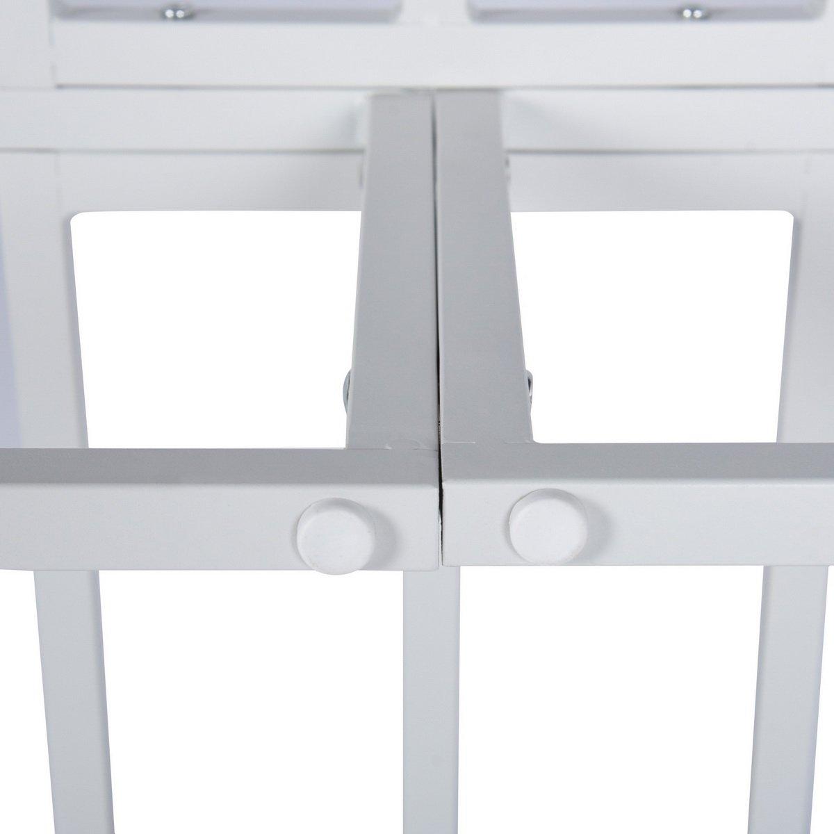 White - Homylin - Metal Bed Frame King size with Underbed Storage Space - 6