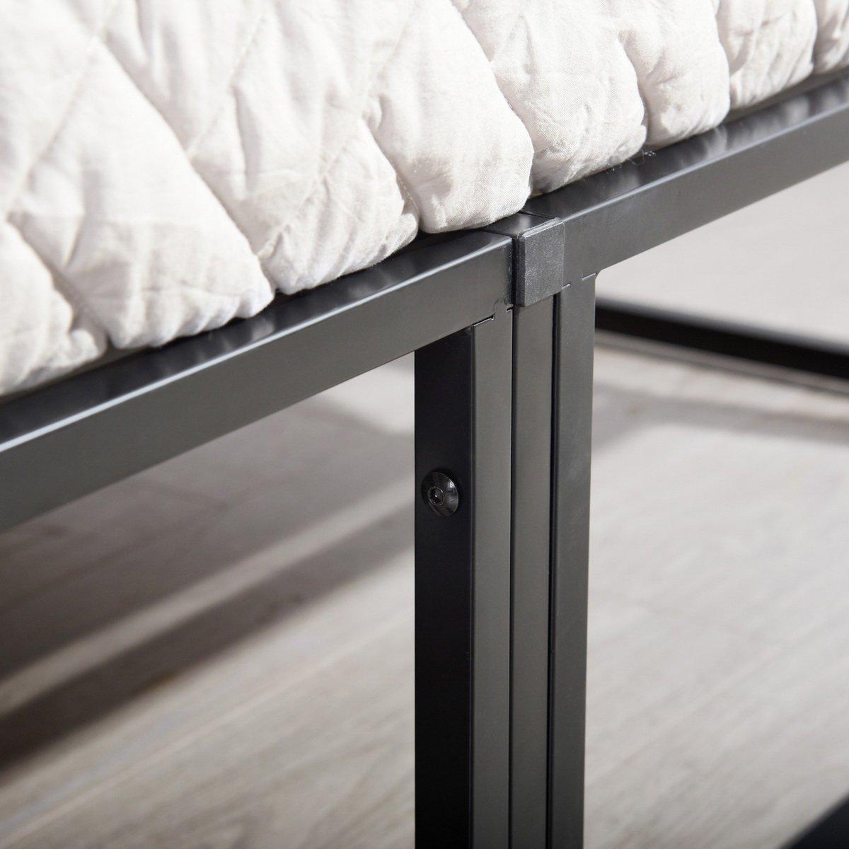 Black - Homylin - Musel Metal Bed Frame King size with Underbed Storage Space - 5