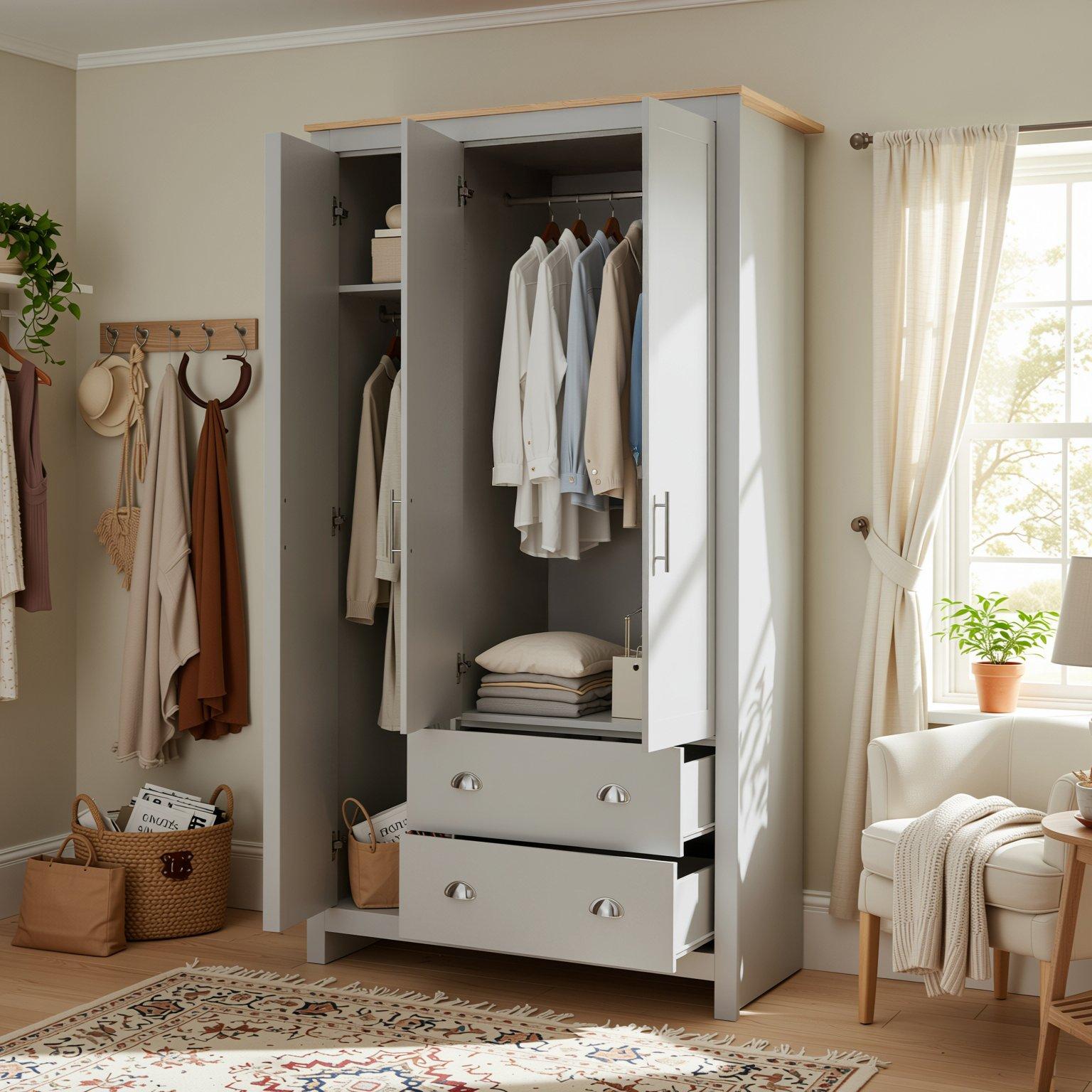 Grey - Jack Wills - Triple Wardrobe - 3