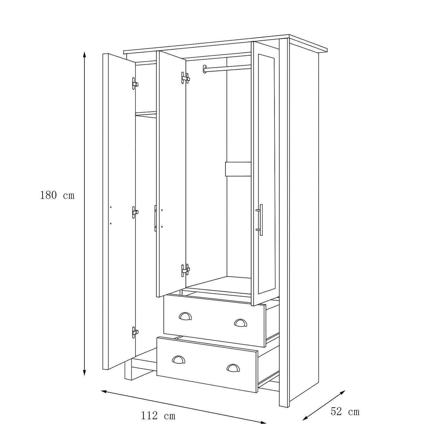 Grey - Jack Wills - Triple Wardrobe - 6