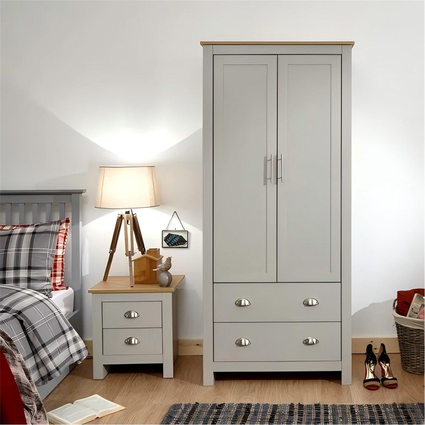 Grey - Jack Wills - Double Wardrobe - 1