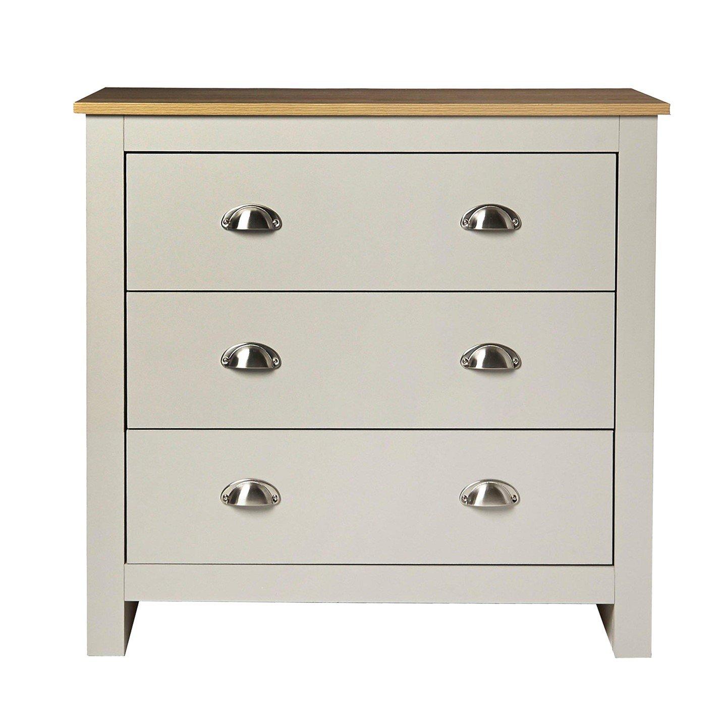 Grey - Jack Wills - 3 Drawers Chest - 3