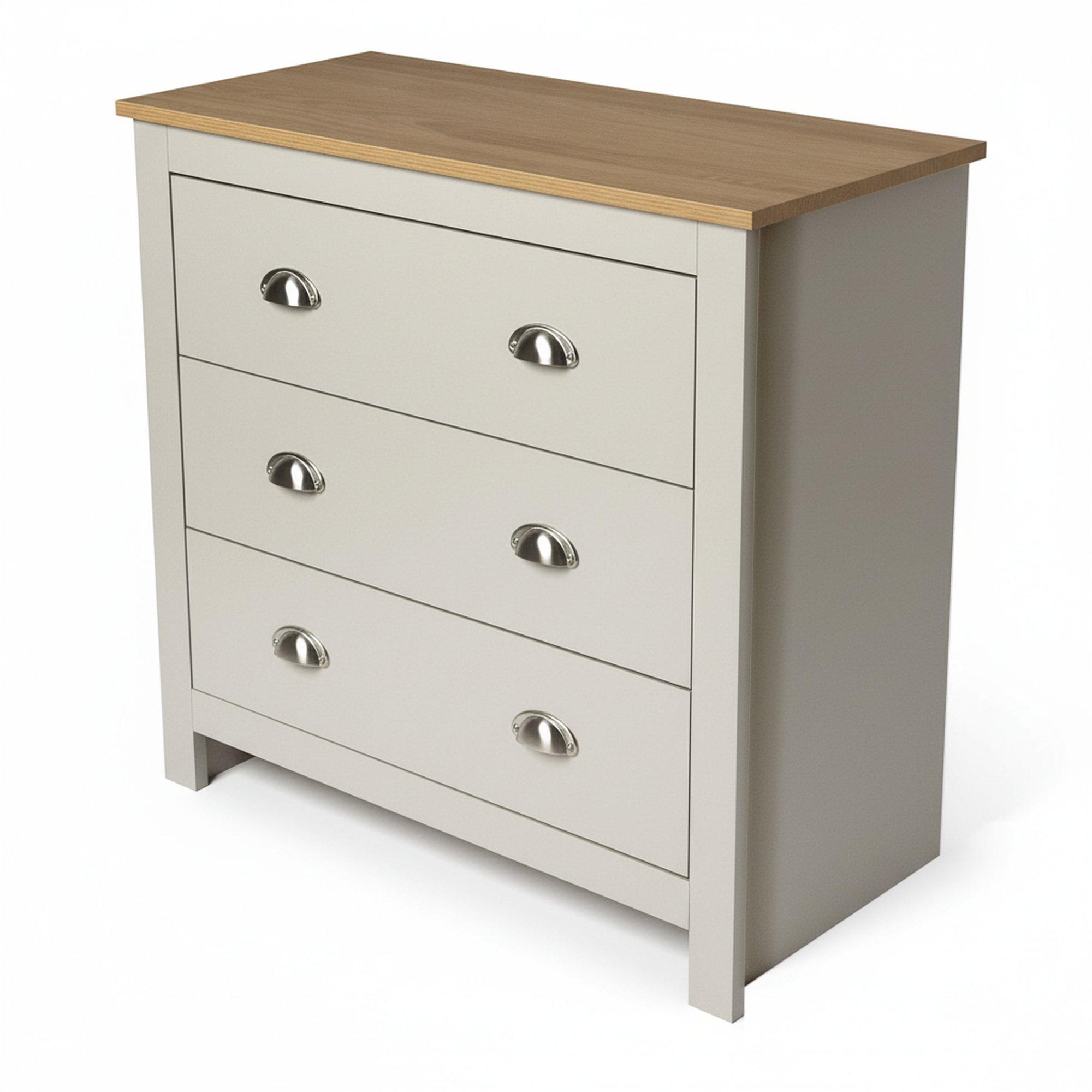 Grey - Jack Wills - 3 Drawers Chest - 4