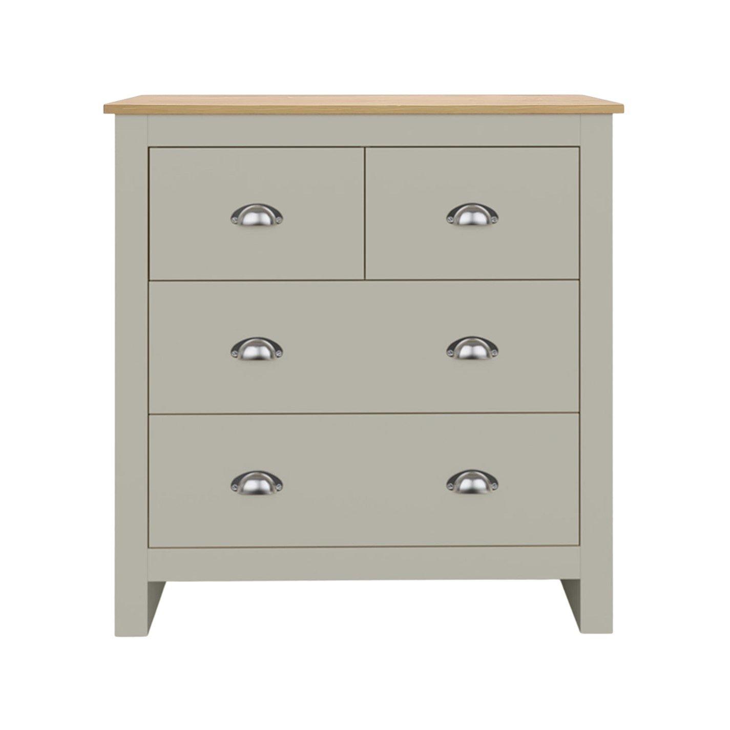 Grey - Jack Wills - Wood Metal Handle Chest of Drawers - 3
