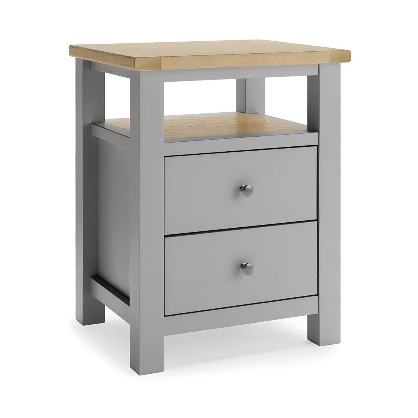 Grey - Jack Wills - Drawer Wood Compact Bedside Table - 4