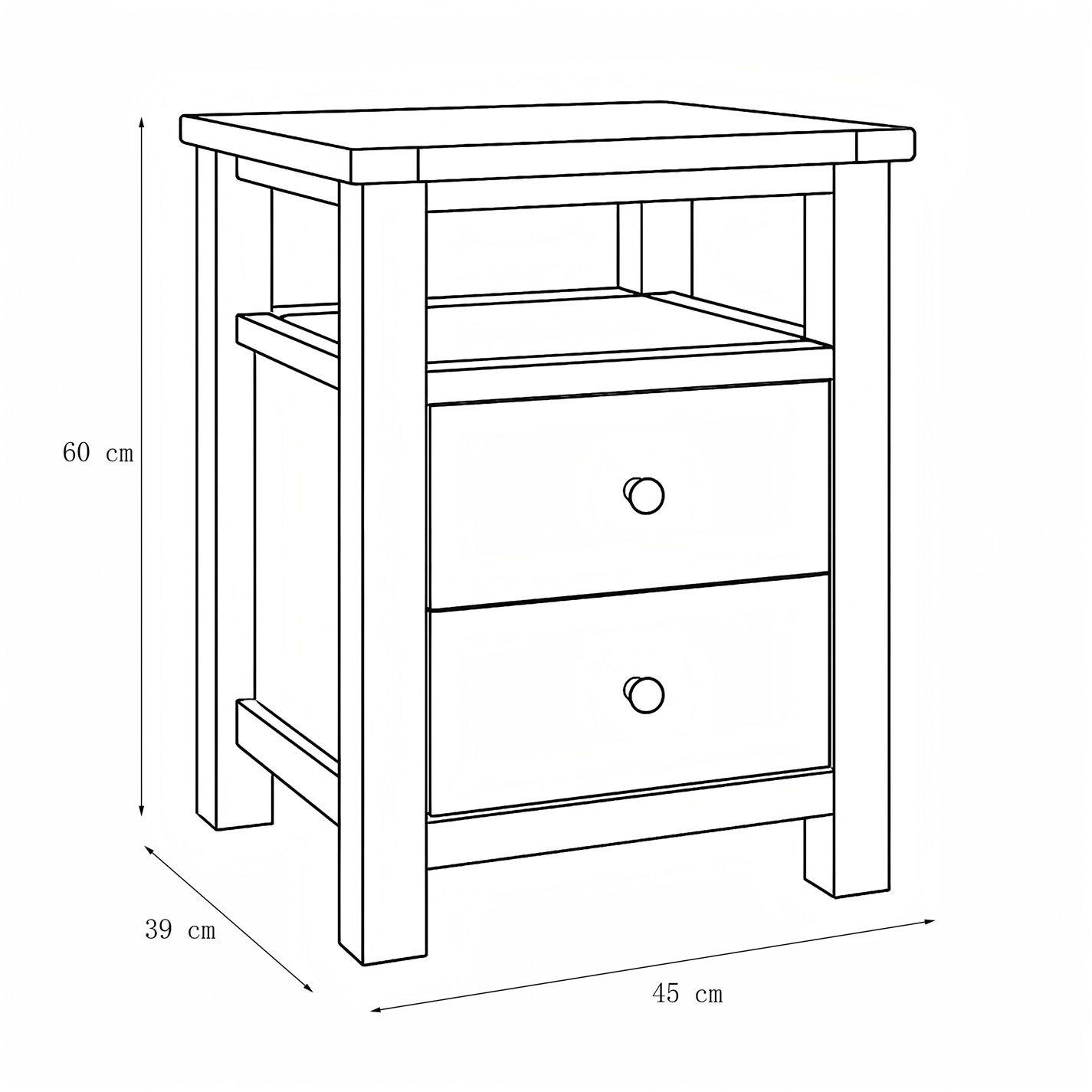 Grey - Jack Wills - Drawer Wood Compact Bedside Table - 5