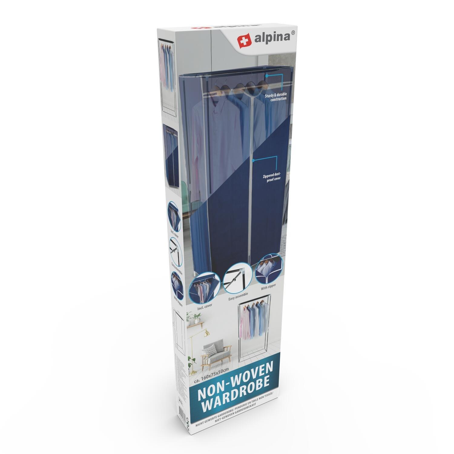 Grey - Alpina - Fabric Wardrobe - 1