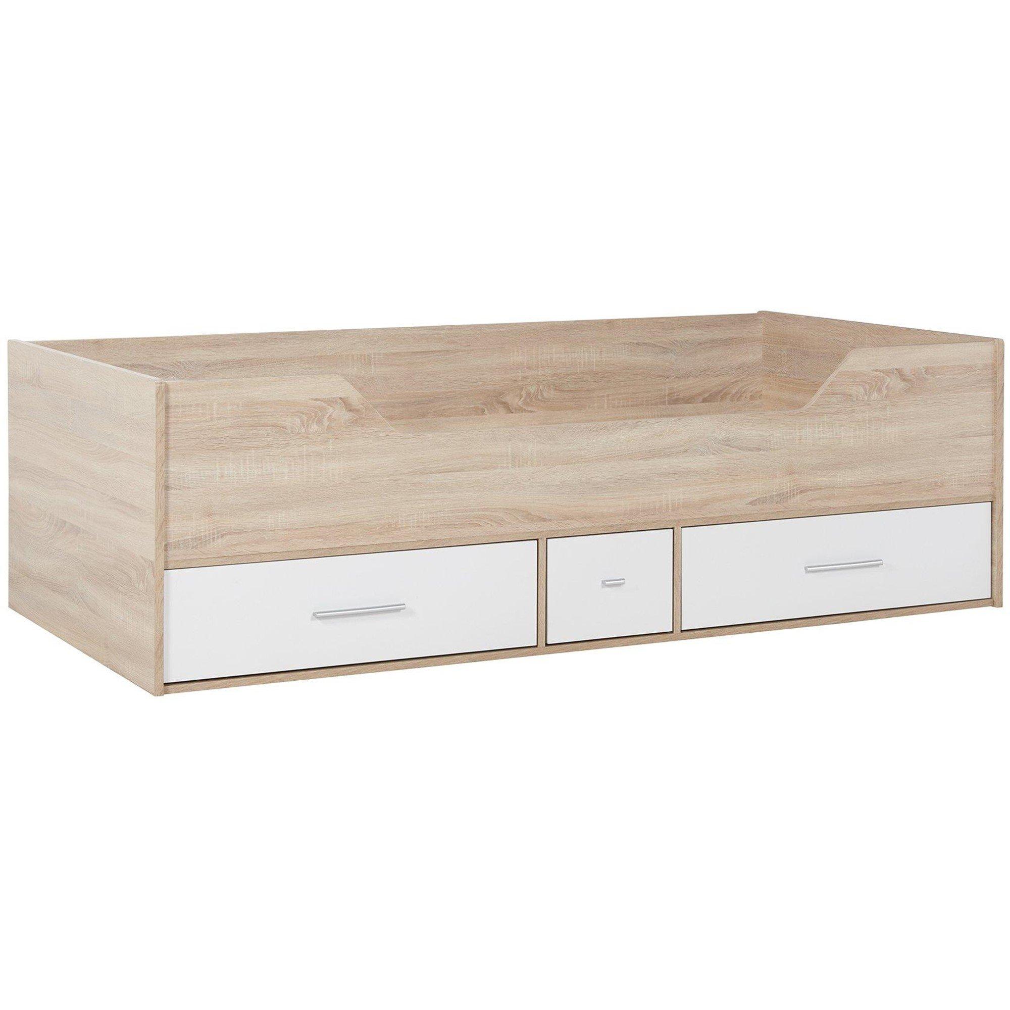 White/Oak - Birlea - Camden Cabin Bed White & Oak - 3