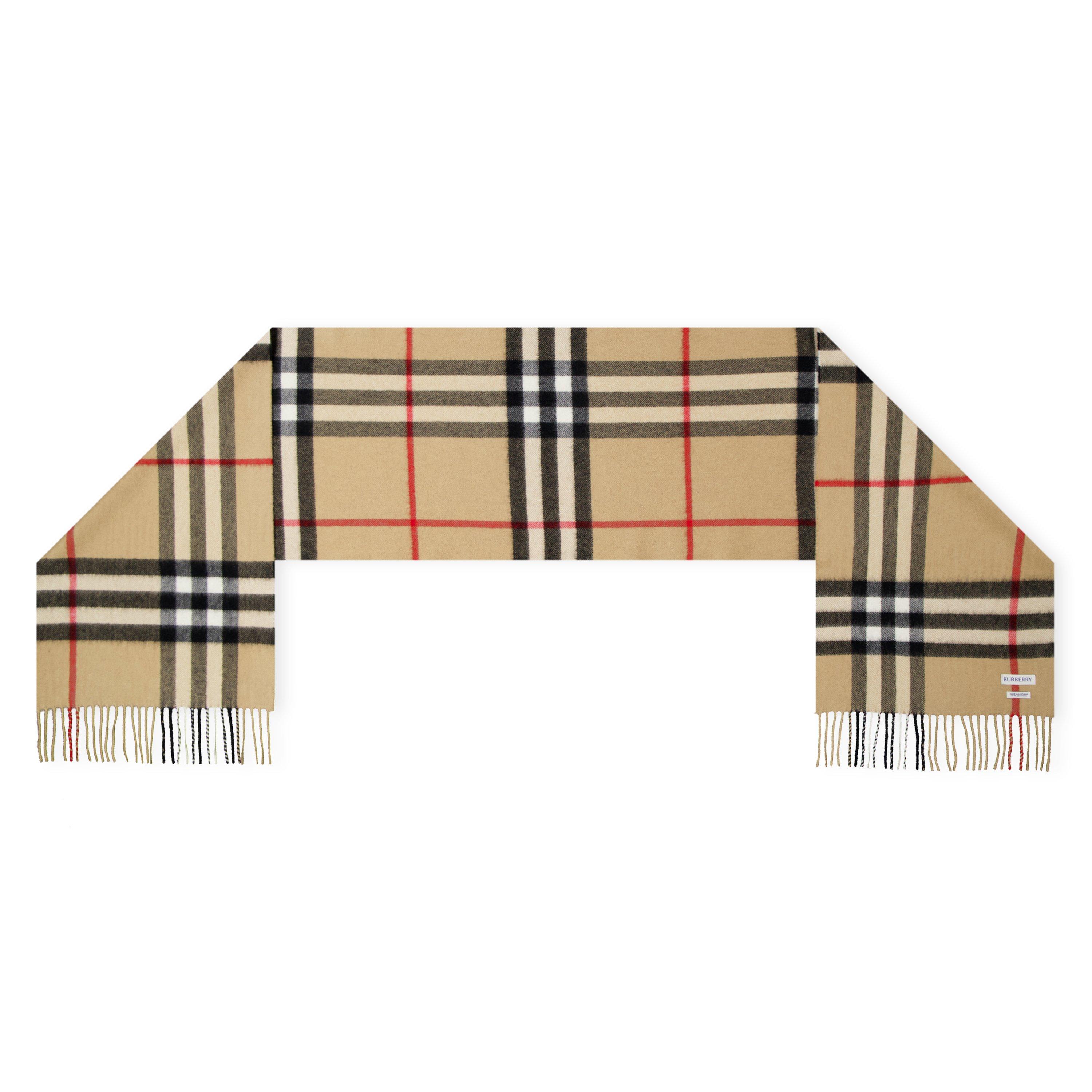 Arc Beige A7026 - Burberry - Check Cashmere Scarf - 5