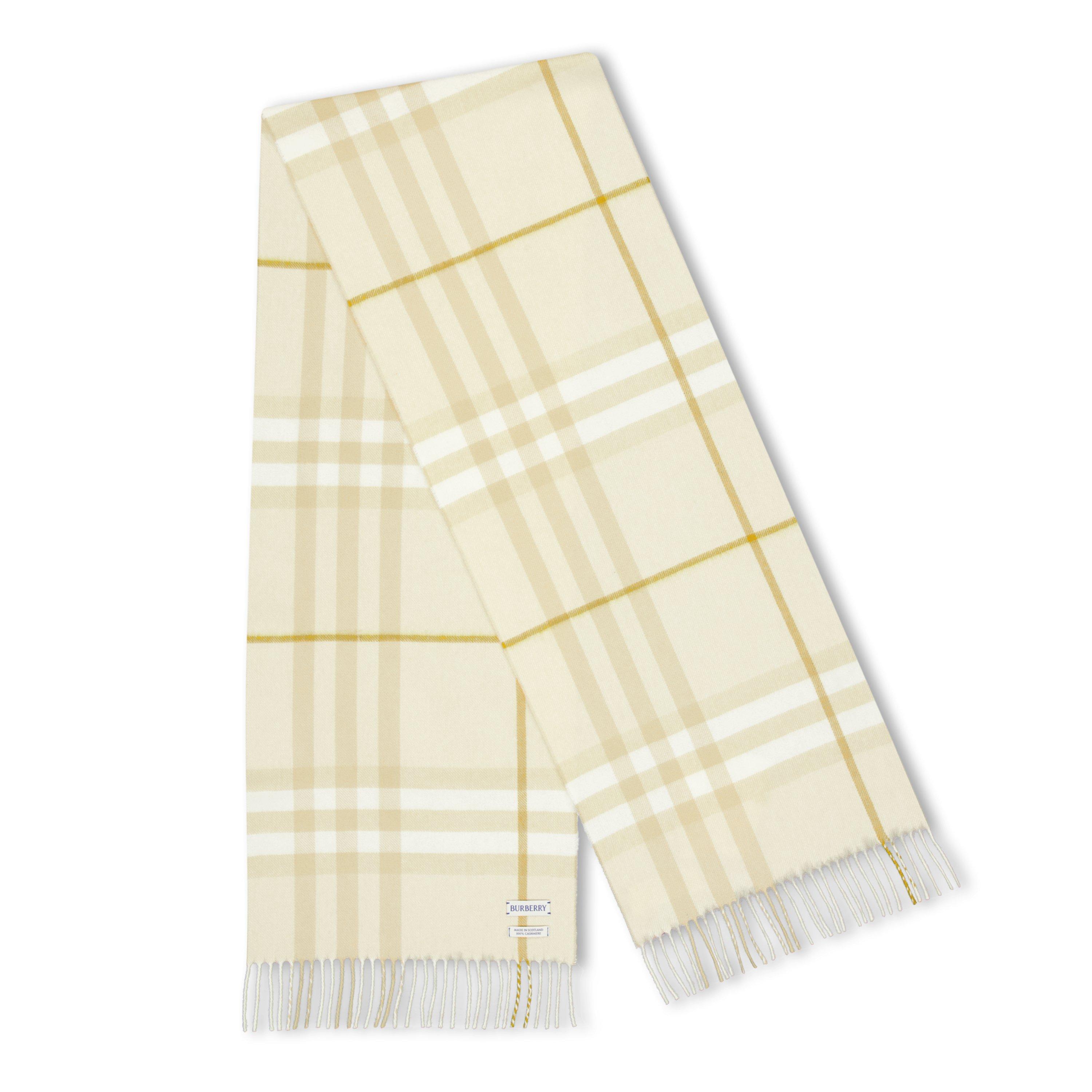 Check Cashmere Scarf