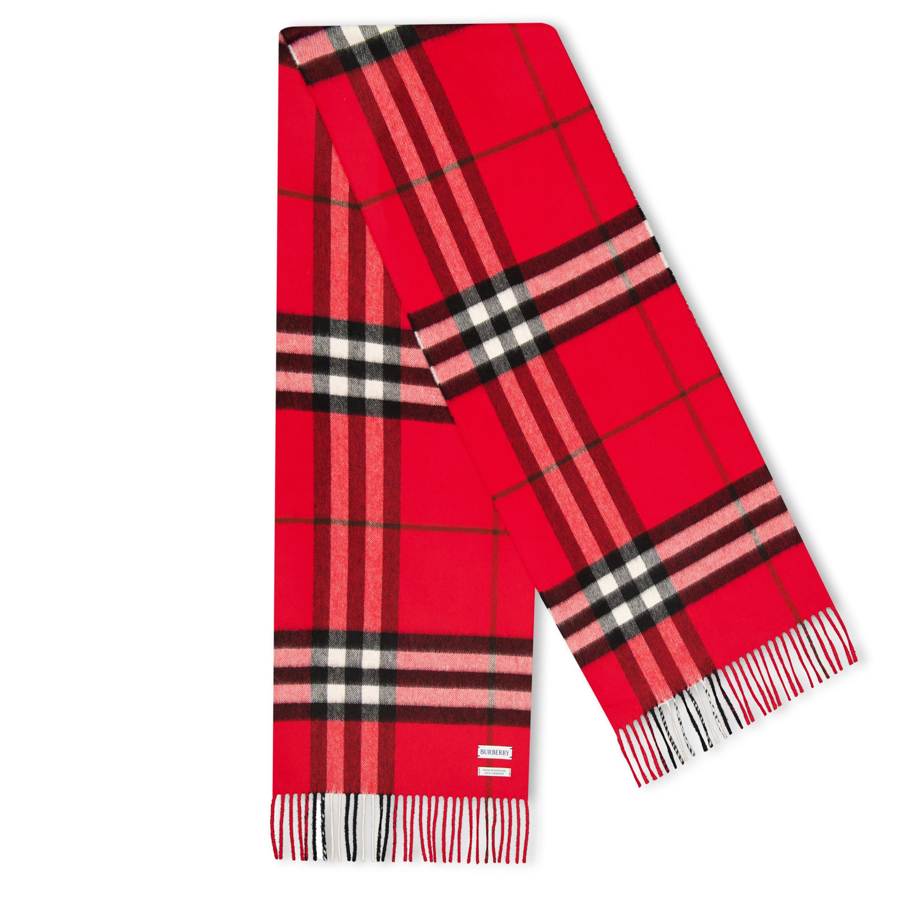Check Cashmere Scarf
