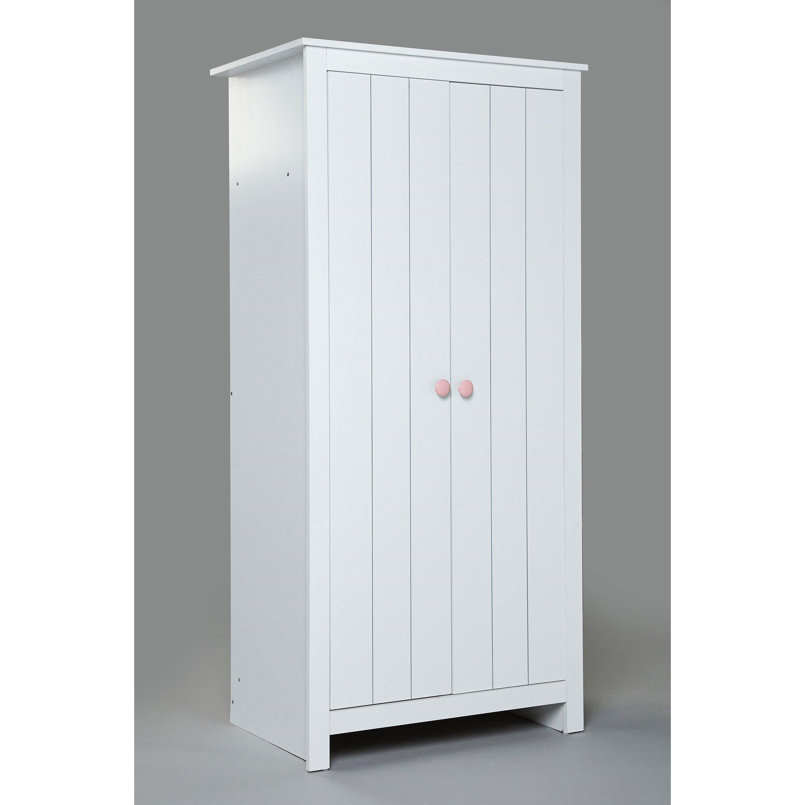 White - Homelife - Jupiter 2 Door White Wardrobe - 4