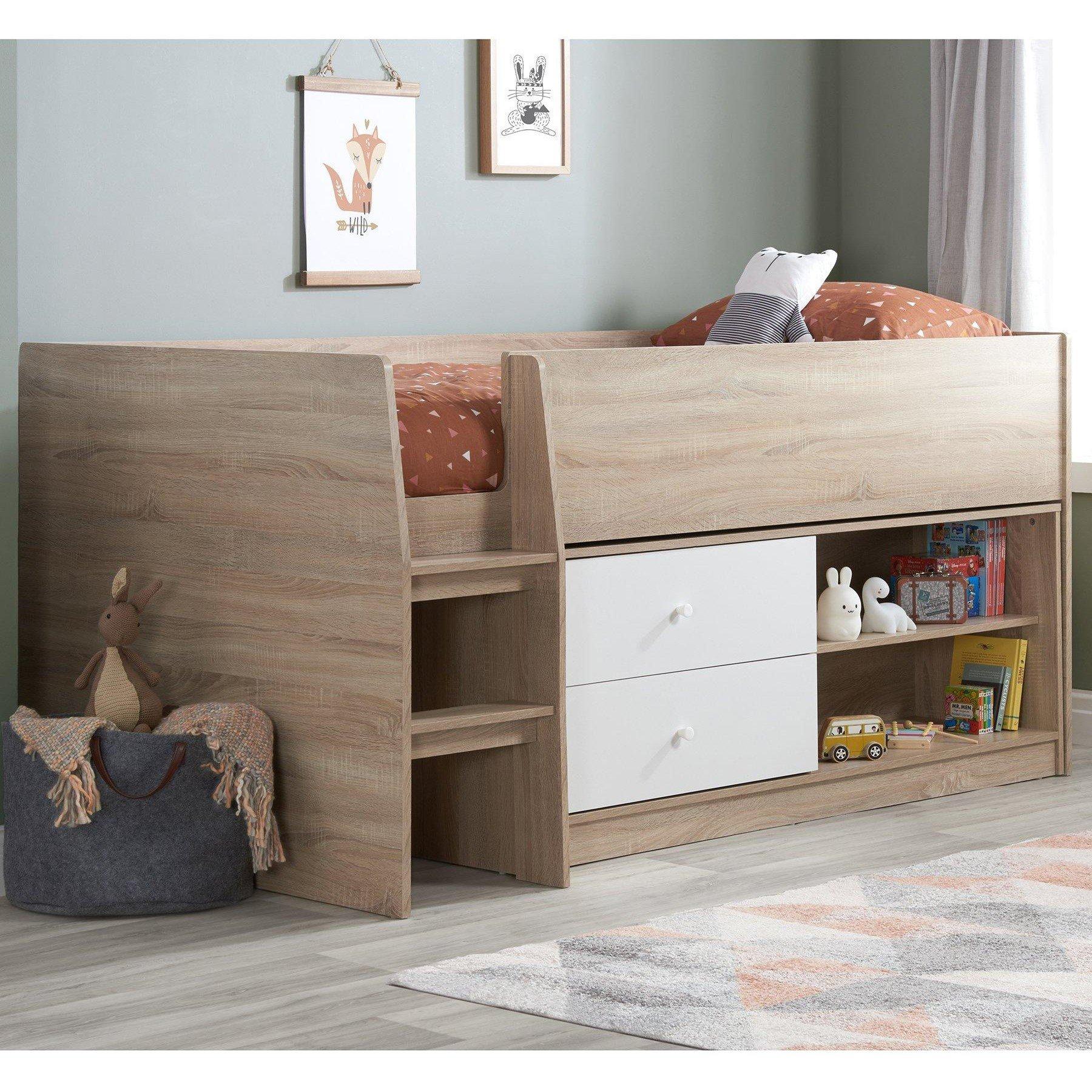 White/Oak - Birlea - Leyton Cabin Bed - 1