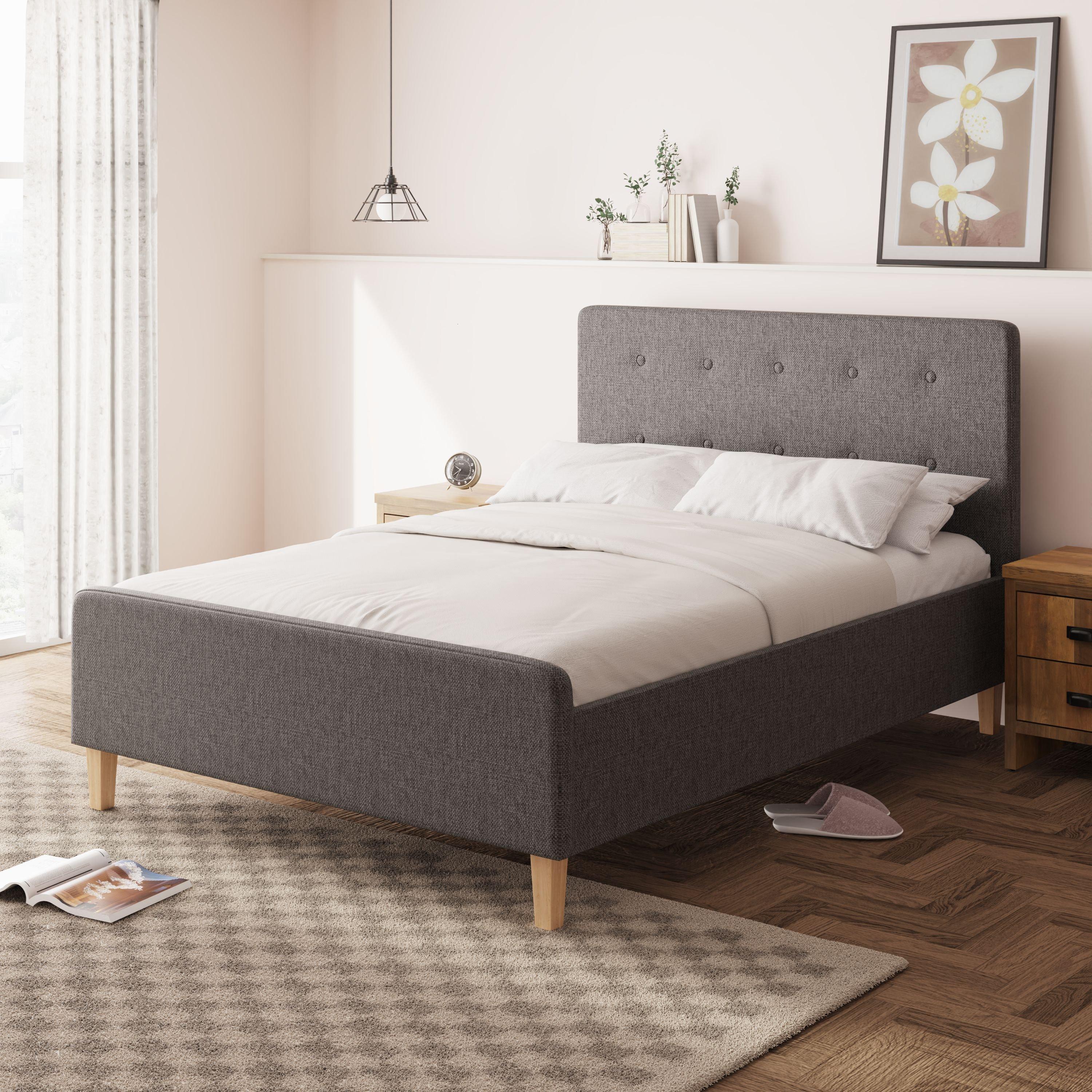 Gfw  Ashbourne Ottoman Bed Without Mattress - Grey - DOUBLE