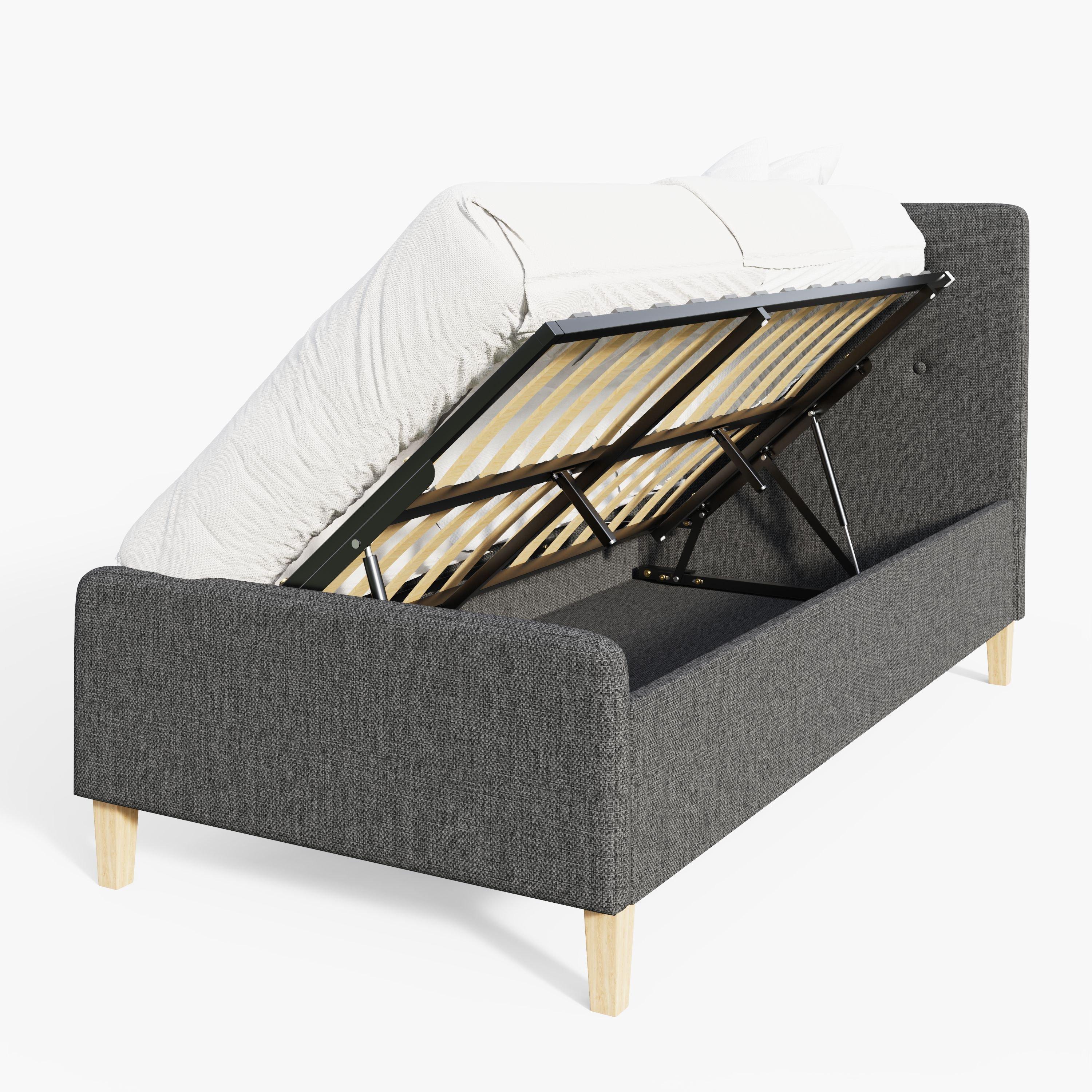Grey - GFW - GFW Ashbourne Ottoman Bed without Mattress - 3