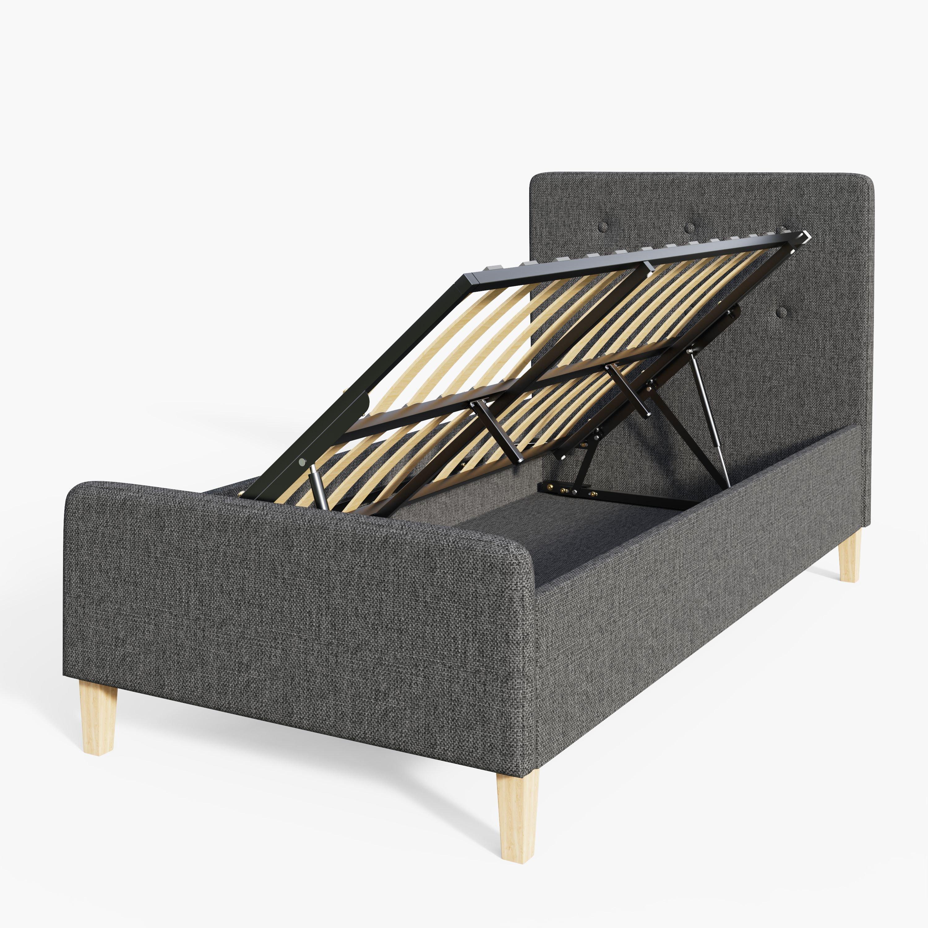 Grey - GFW - GFW Ashbourne Ottoman Bed without Mattress - 5