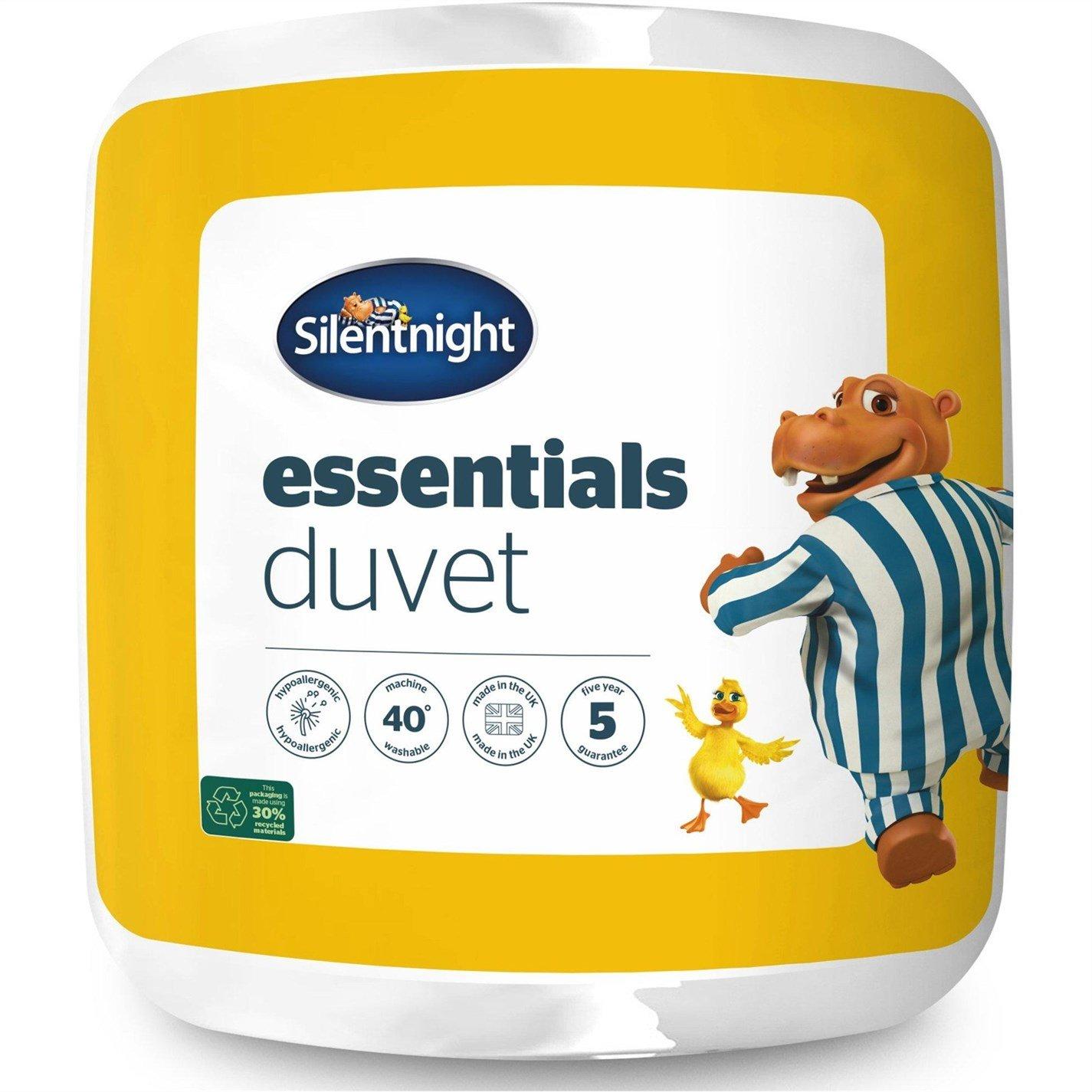 White - Silentnight - Essentials 10.5 Tog Duvet - 1