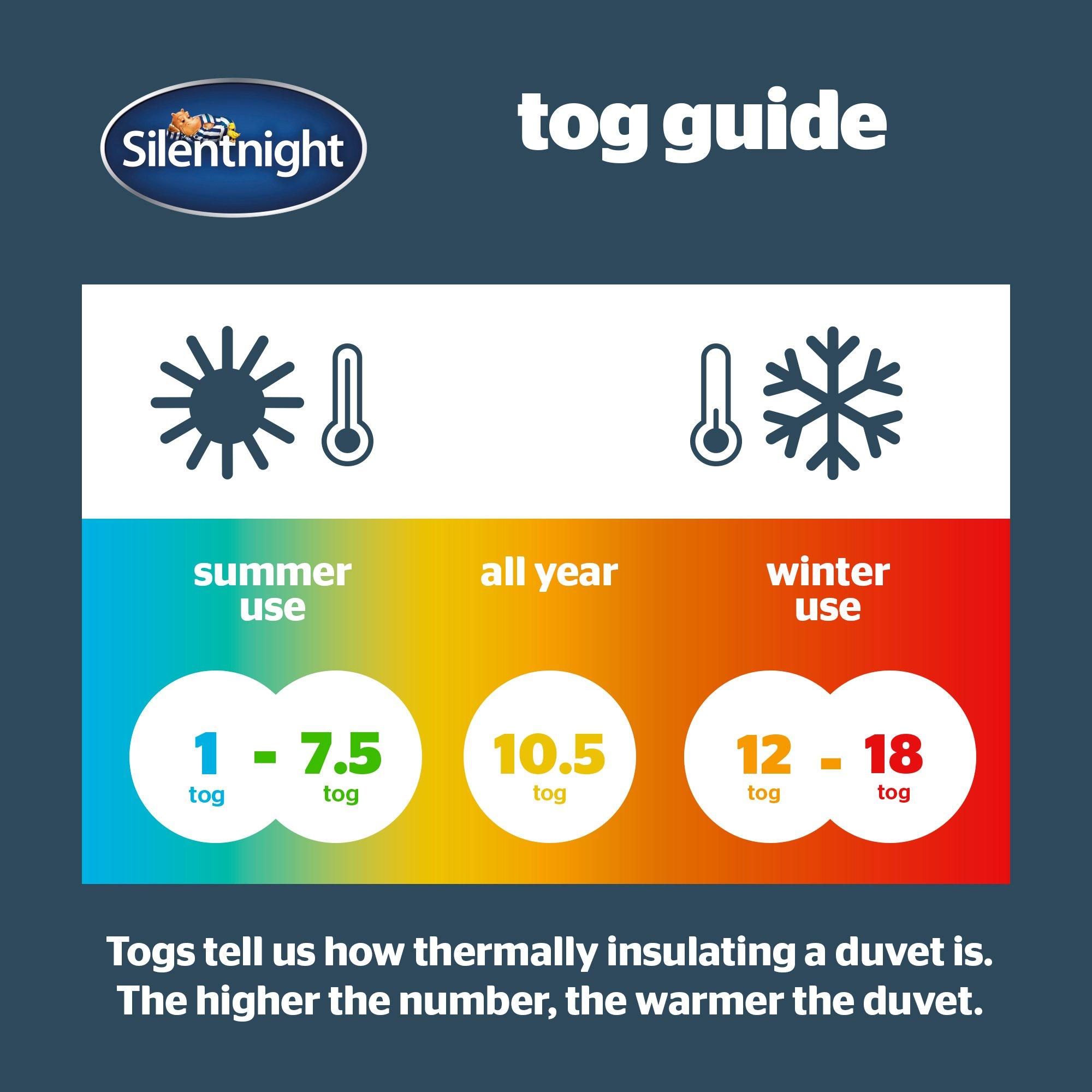 White - Silentnight - Silentnight Essentials Duvet - 10.5 Tog - 9