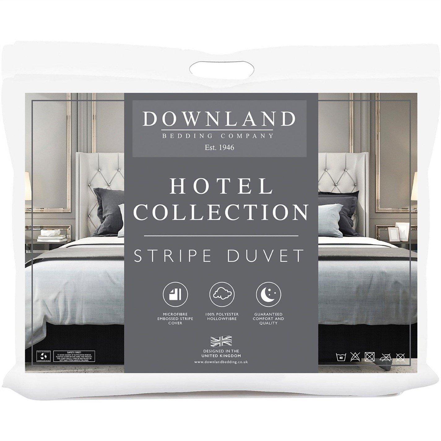 No Colour - Downland - Hotel Collection Stripe 13.5 Tog Duvet - 6