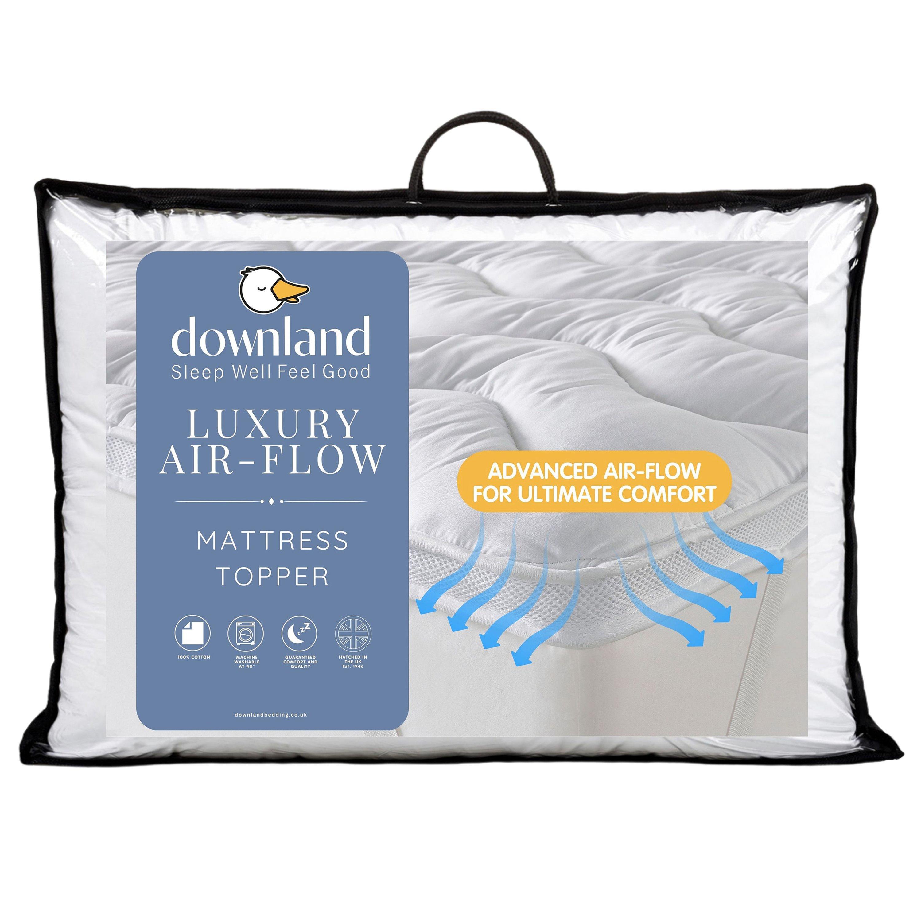 White - Downland - Downland Air Flow Mattress Topper - 1