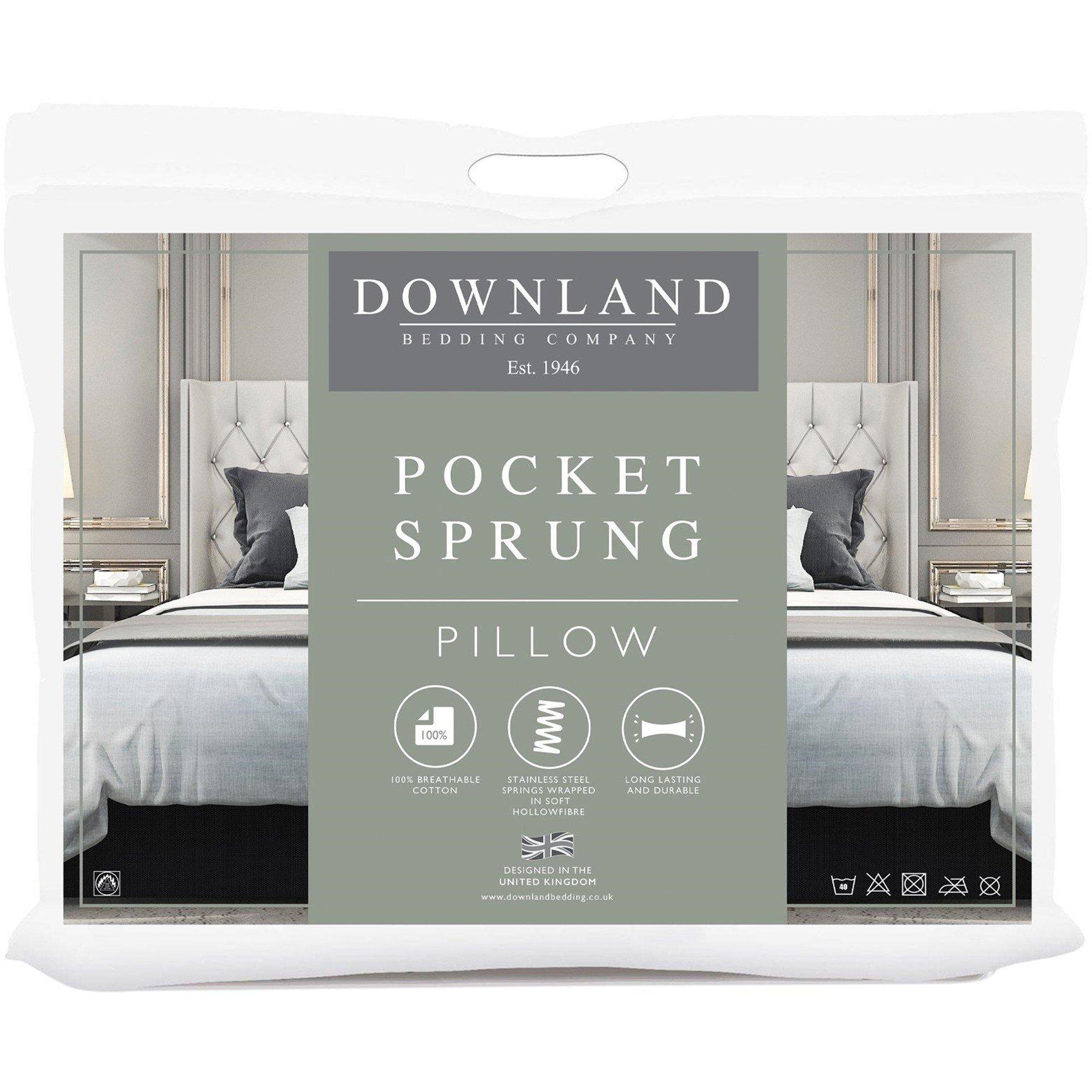 White - Downland - Pocket Sprung Pillow - 3