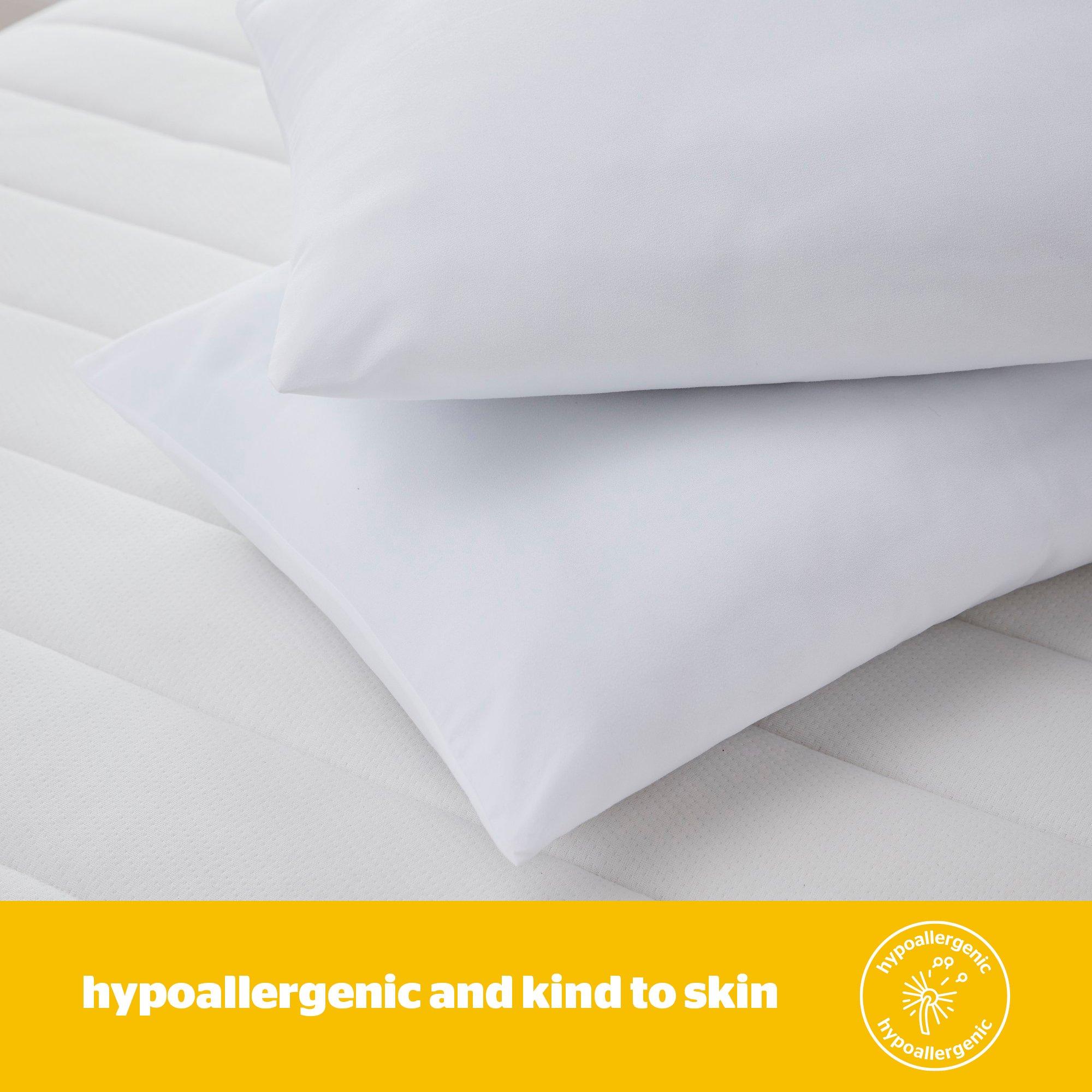 White - Silentnight - Silentnight Essentials Pillow - 2 Pack - 4