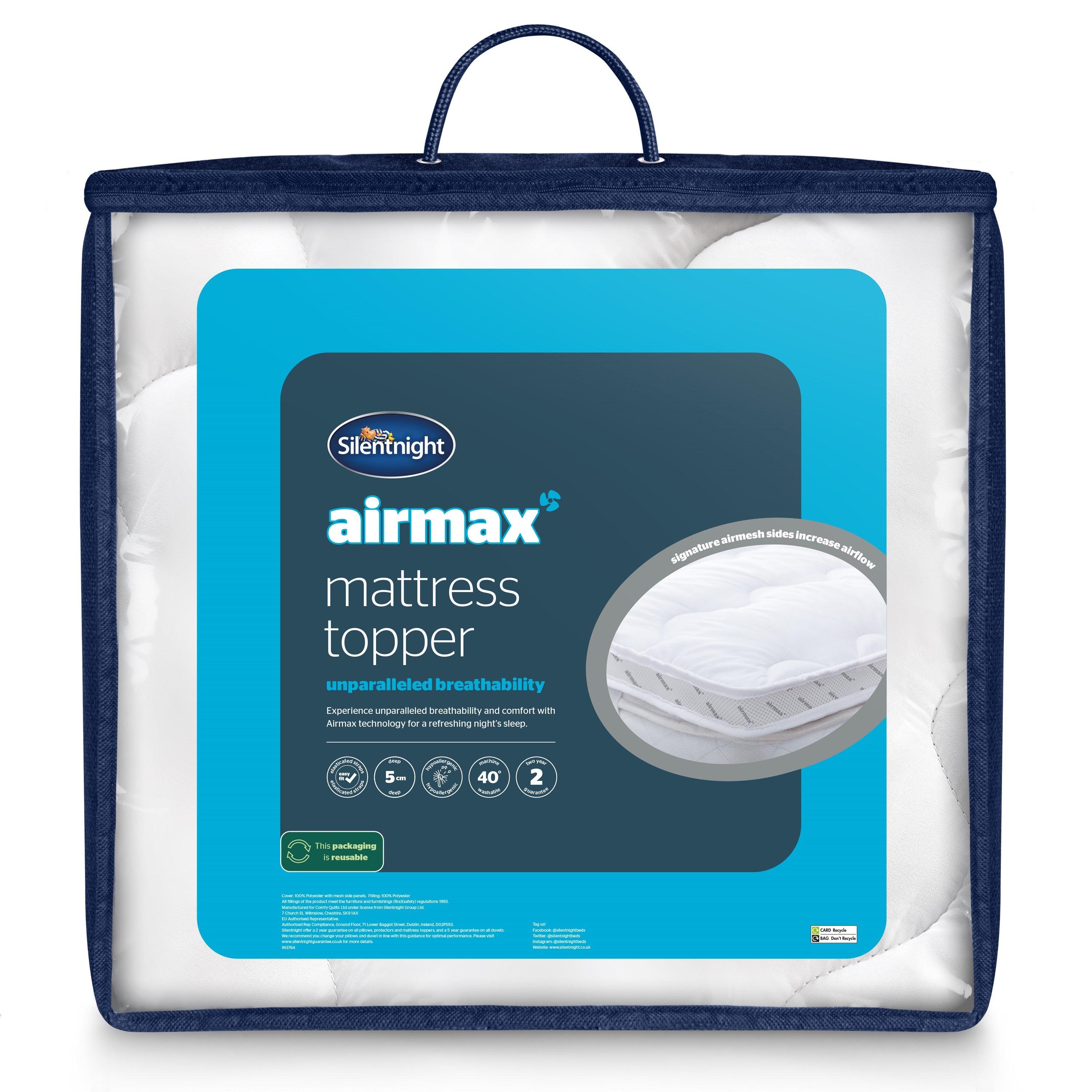 Silentnight Airmax 500 5Cm Mattress Topper White Double - Image 3
