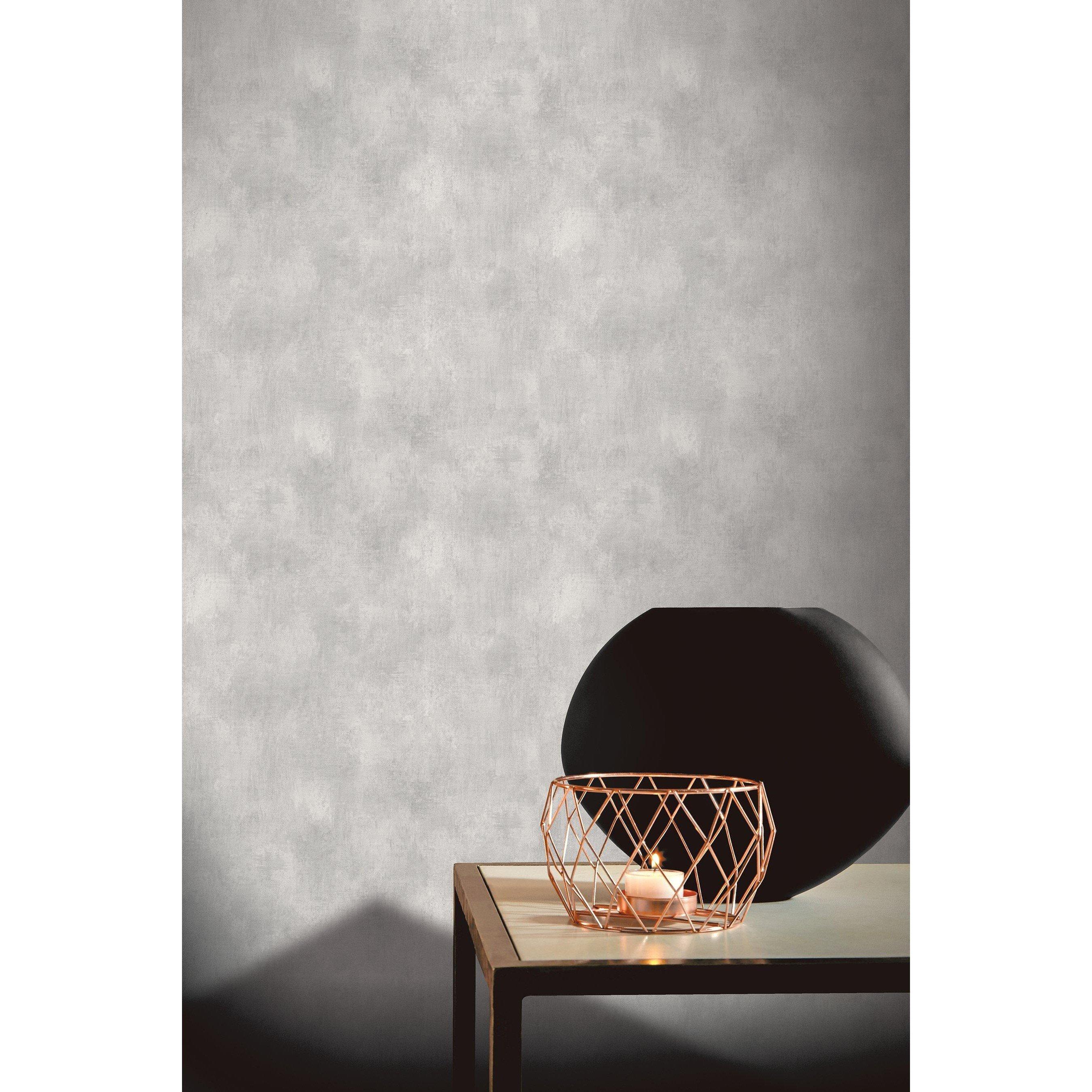 Arthouse Brushed Texture Grey Wall