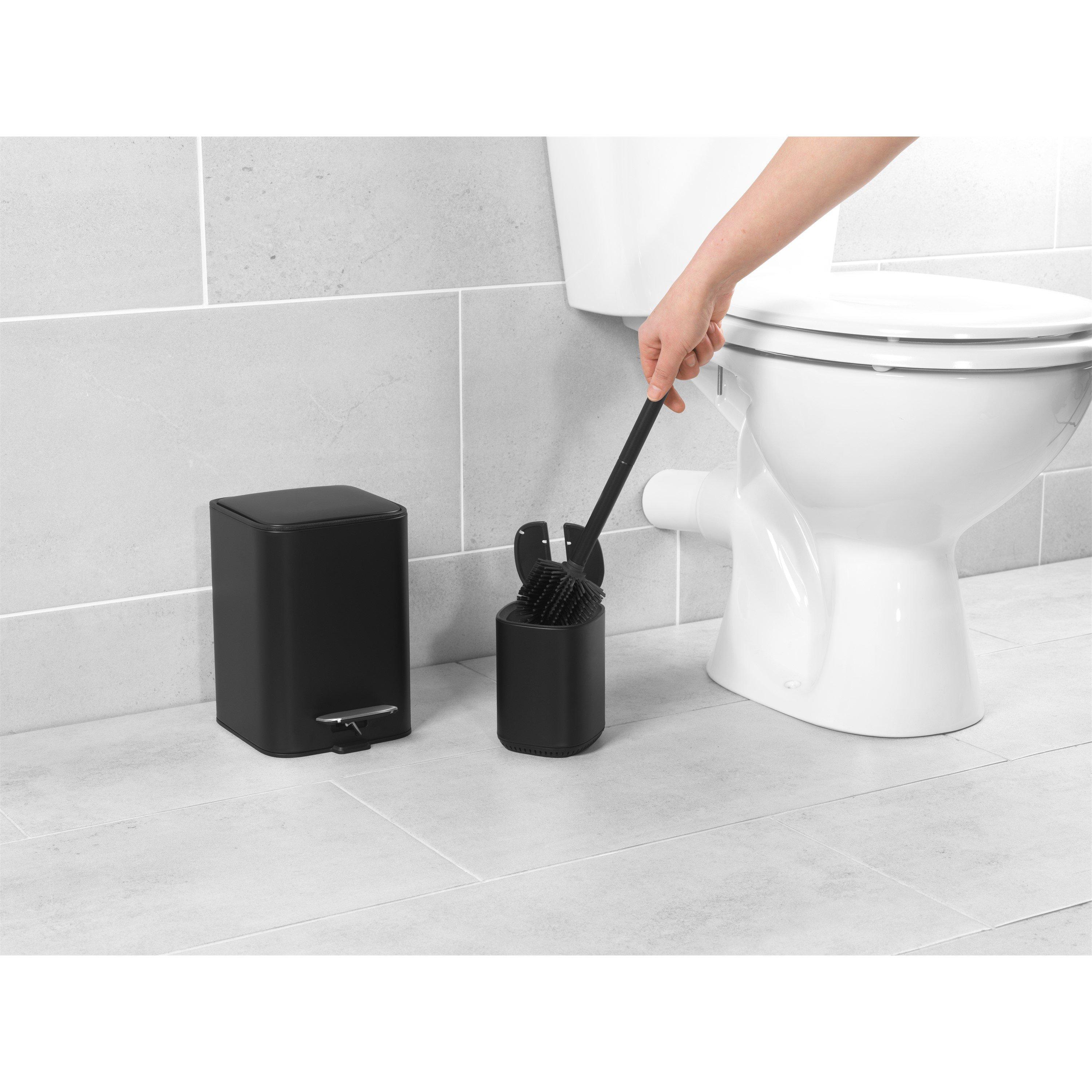 Black - Beldray - 2Pc Bin And Toilet Brush Set - 3
