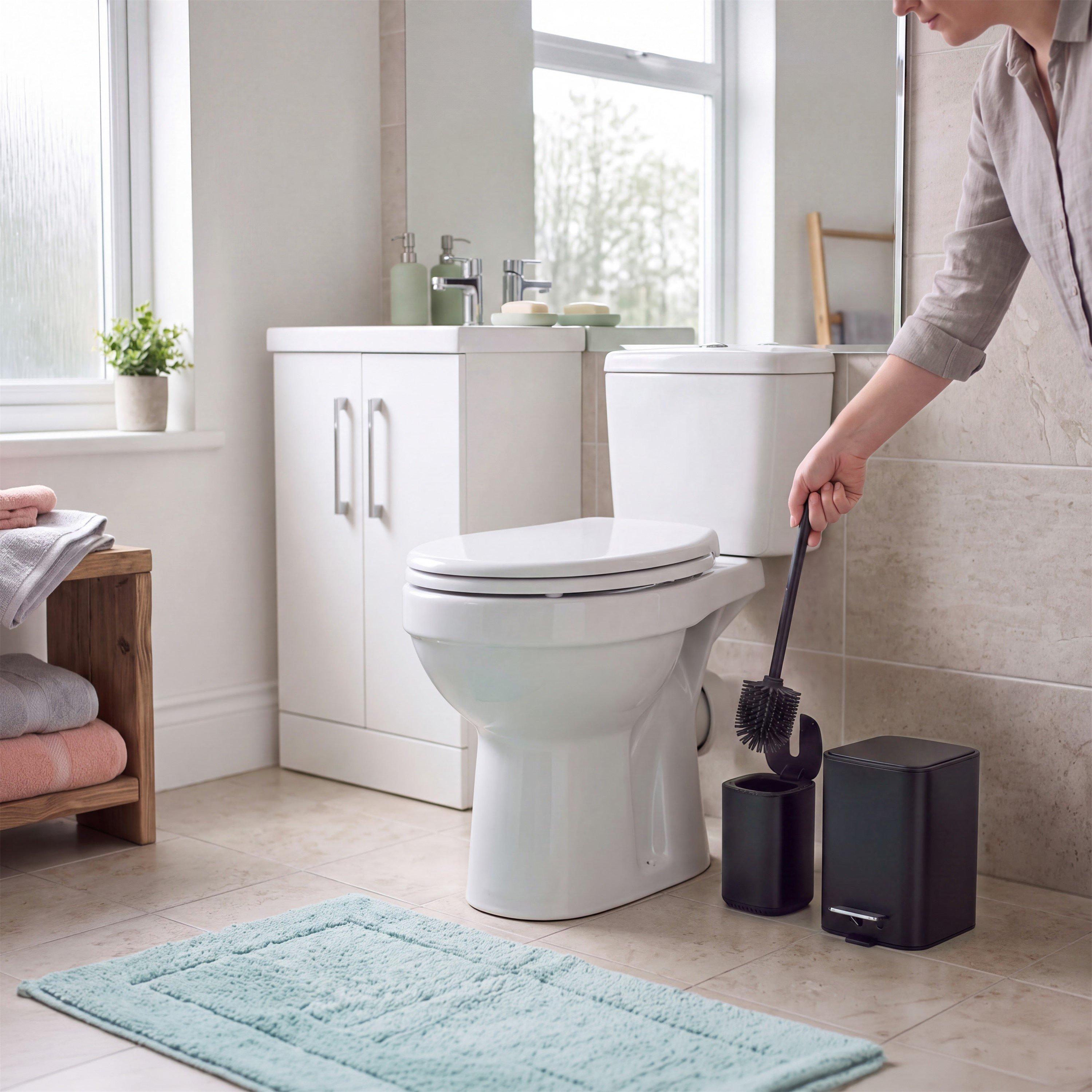 Black - Beldray - 2Pc Bin And Toilet Brush Set - 4