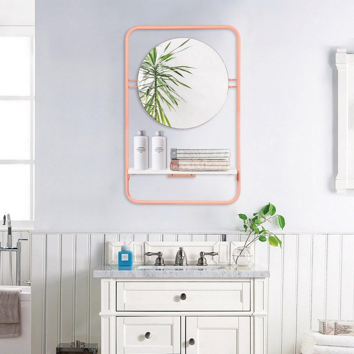 Rosa - FurnitureR - HAGAN Bathroom Mirror with shelf - 2