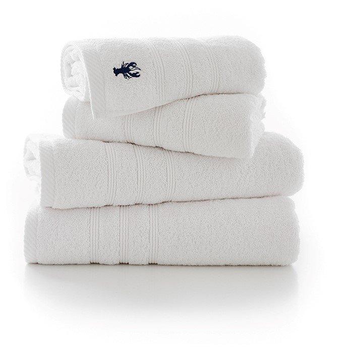 White - Lobster Creek - Combed Cotton Towels 550 GSM - 2
