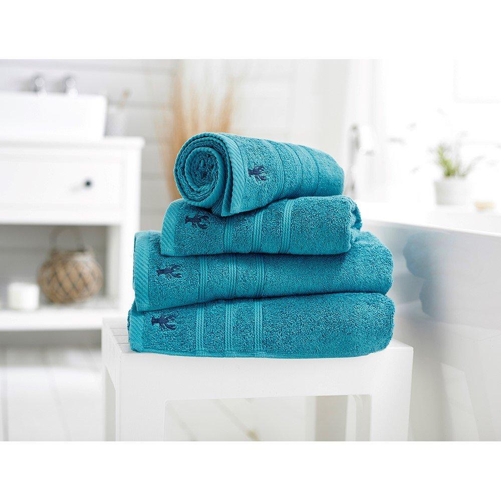 Lobster Creek  Combed Cotton Towels 550 Gsm - Turquoise - Hand Towel