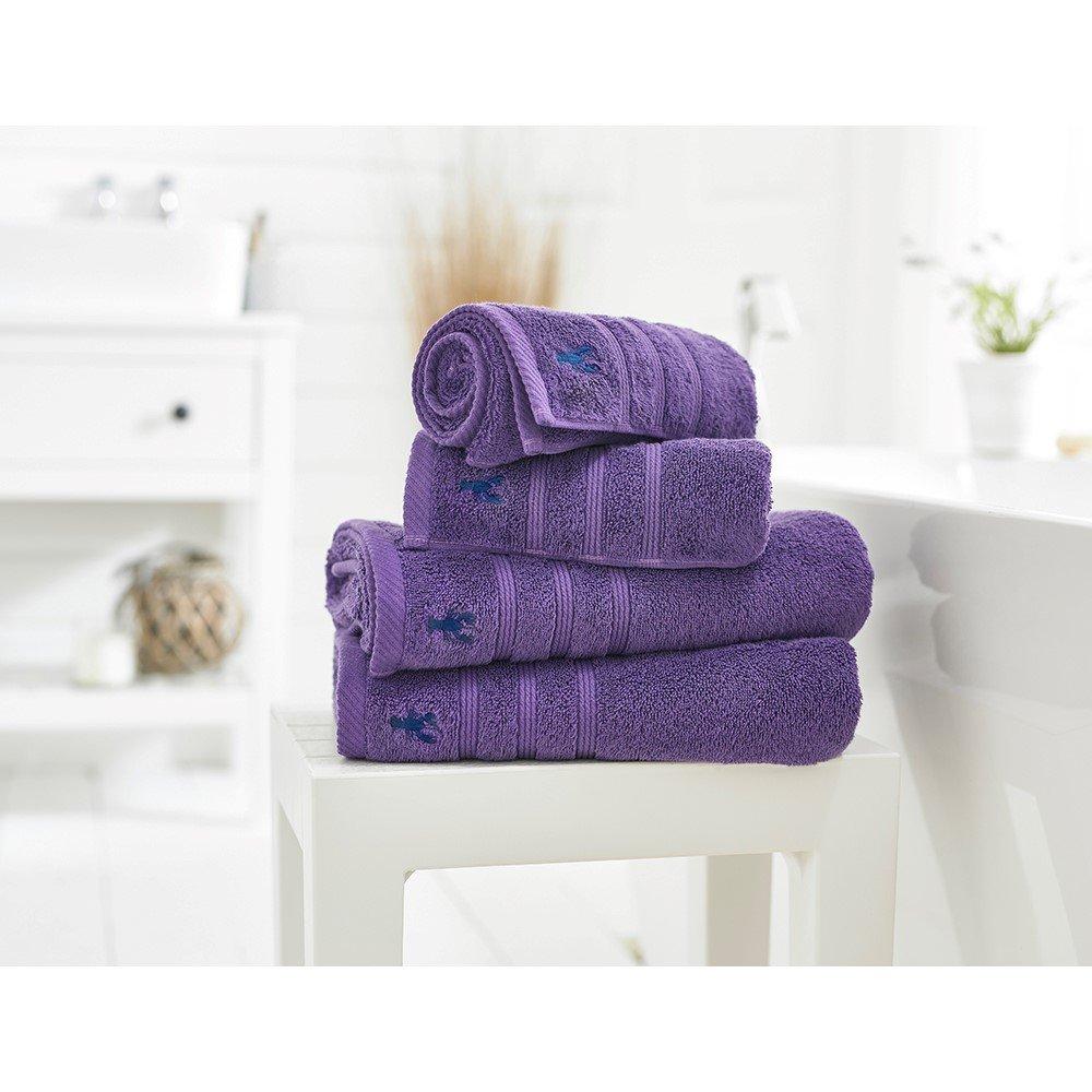 Lobster Creek  Combed Cotton Towels 550 Gsm - Purple - Hand Towel