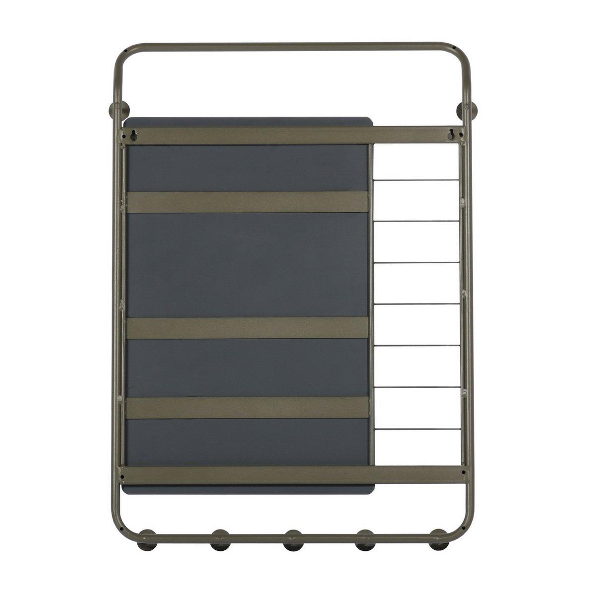 Green - FurnitureR - HAMMER Bathroom Mirror with shelf - 6