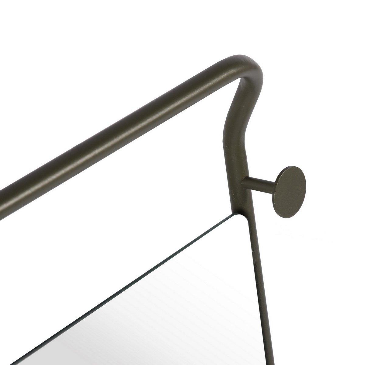 Green - FurnitureR - HAMMER Bathroom Mirror with shelf - 7