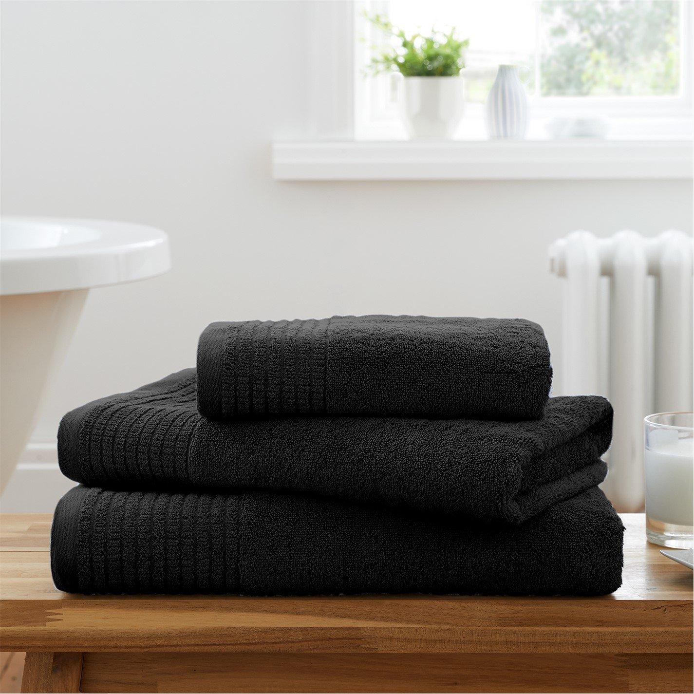 Black - Jack Wills - 600gsm Pure Egyptian Cotton Towel - 4
