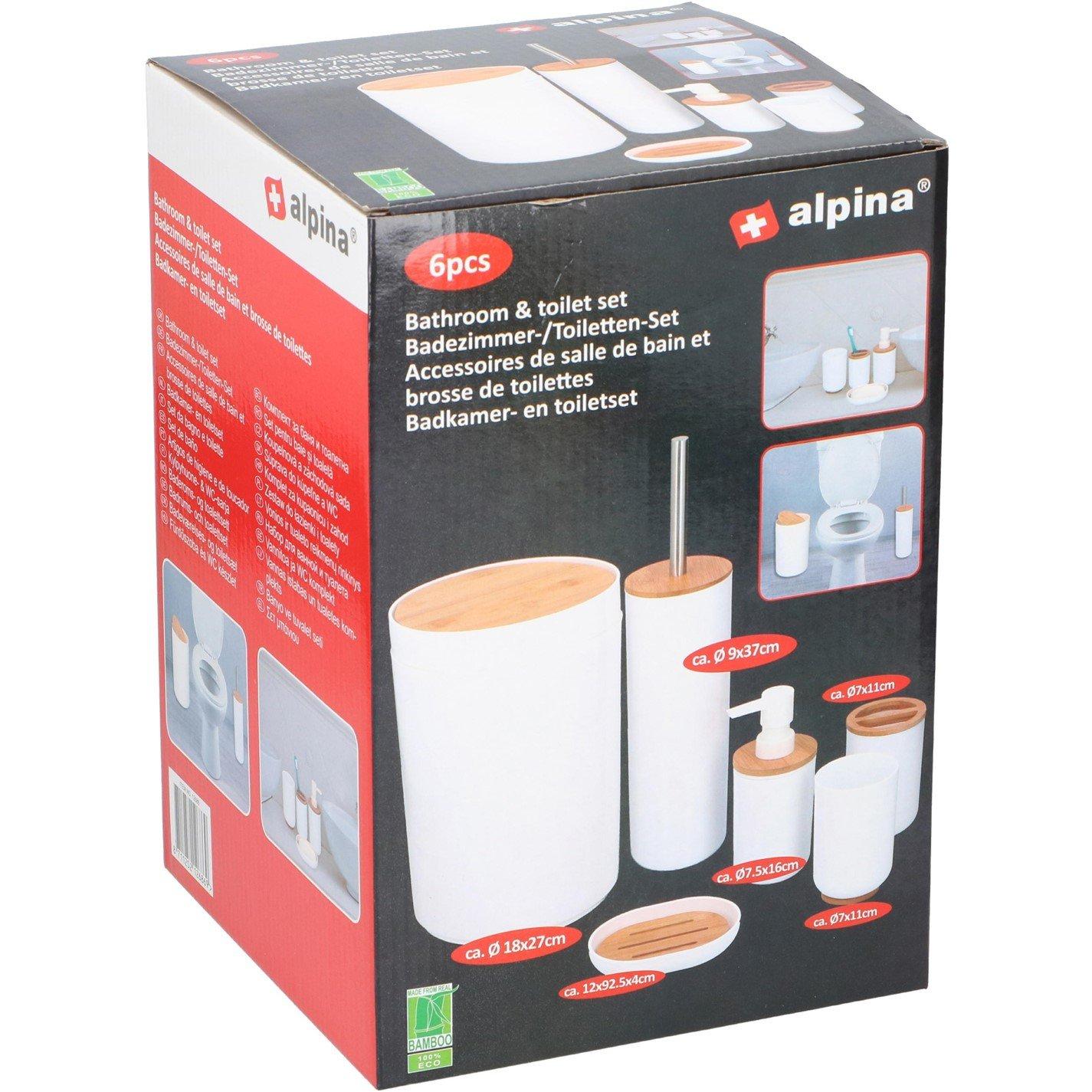 White - Alpina - Bathroom & Toilet Set - 1