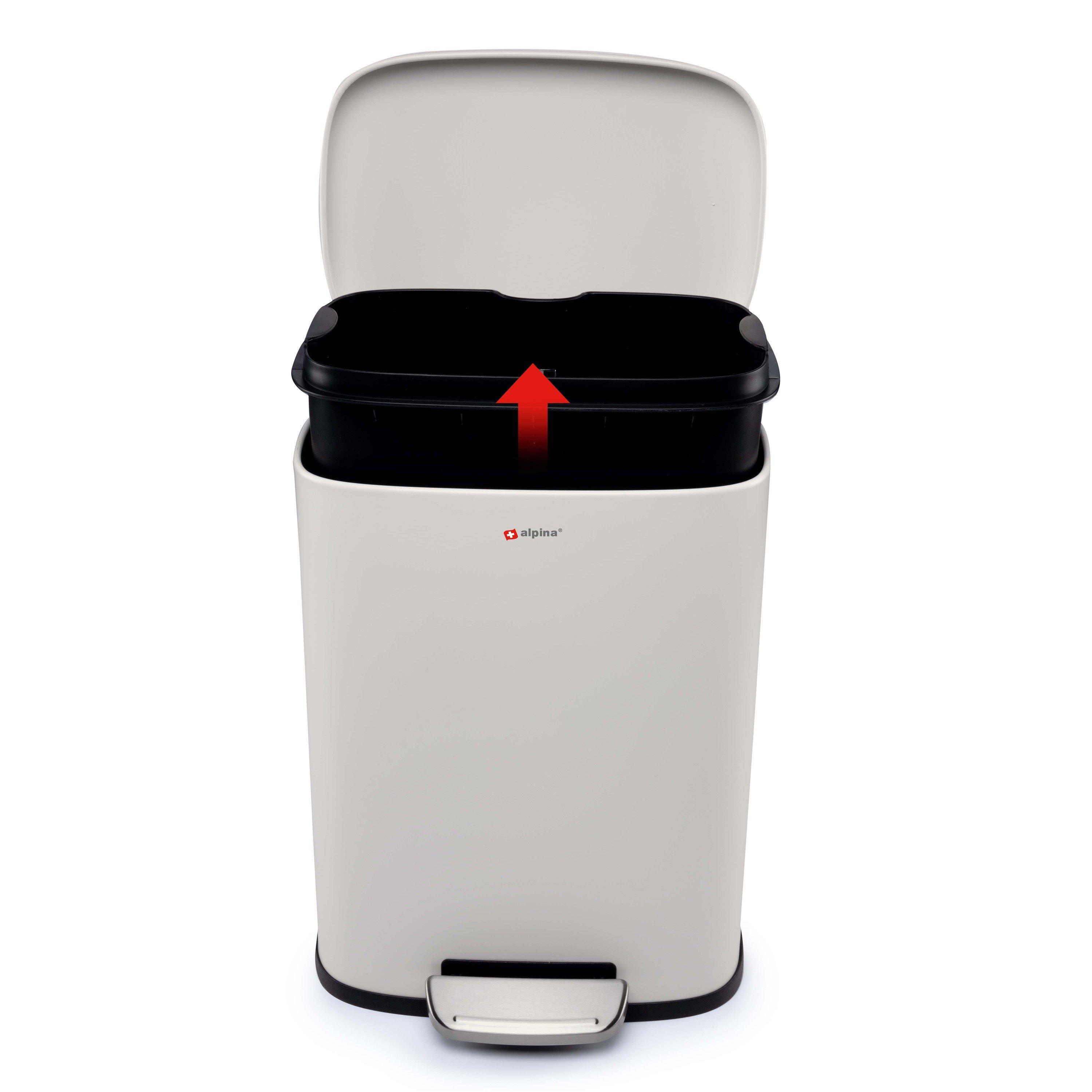 Silver - Alpina - Pedal bin 50L - 6