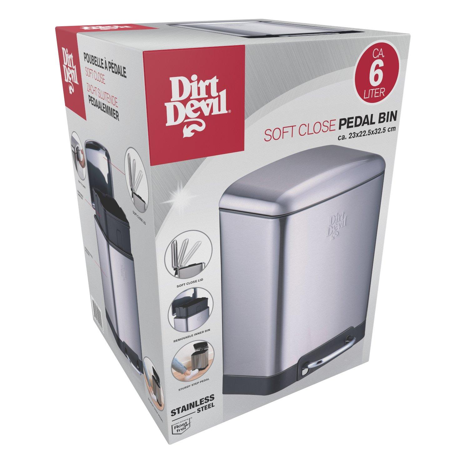 6l - Dirt Devil - Pedal Bathroom Bin - 3