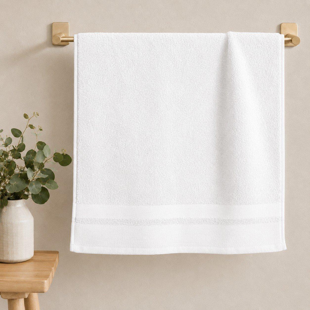 White - Frasers Home - Cotton Modal 700gsm Zero Twist Towels - 2