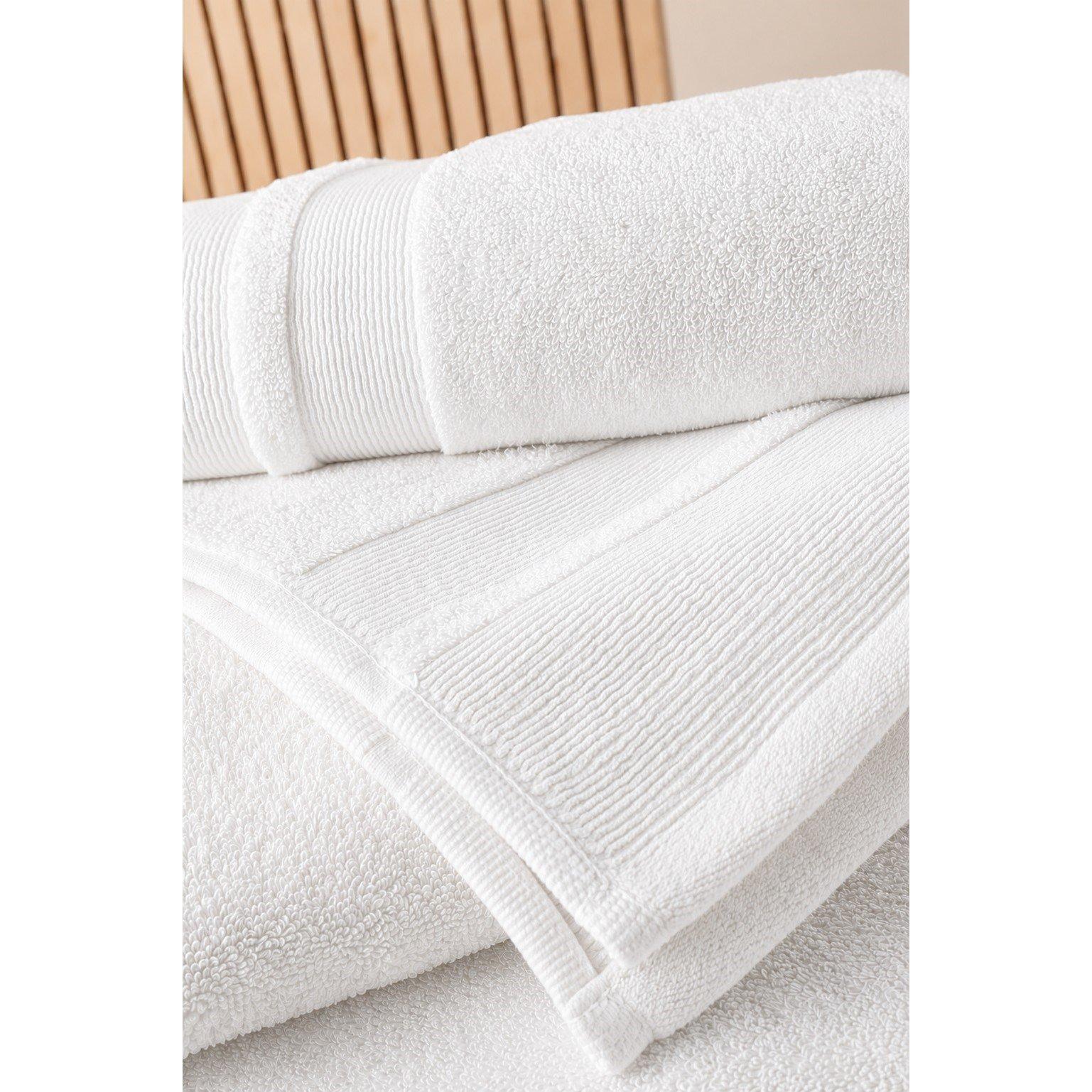 White - Frasers Home - Cotton Modal 700gsm Zero Twist Towels - 3