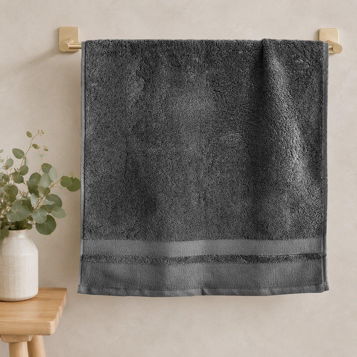 Charcoal - Frasers Home - Cotton Modal 700gsm Zero Twist Towels - 2