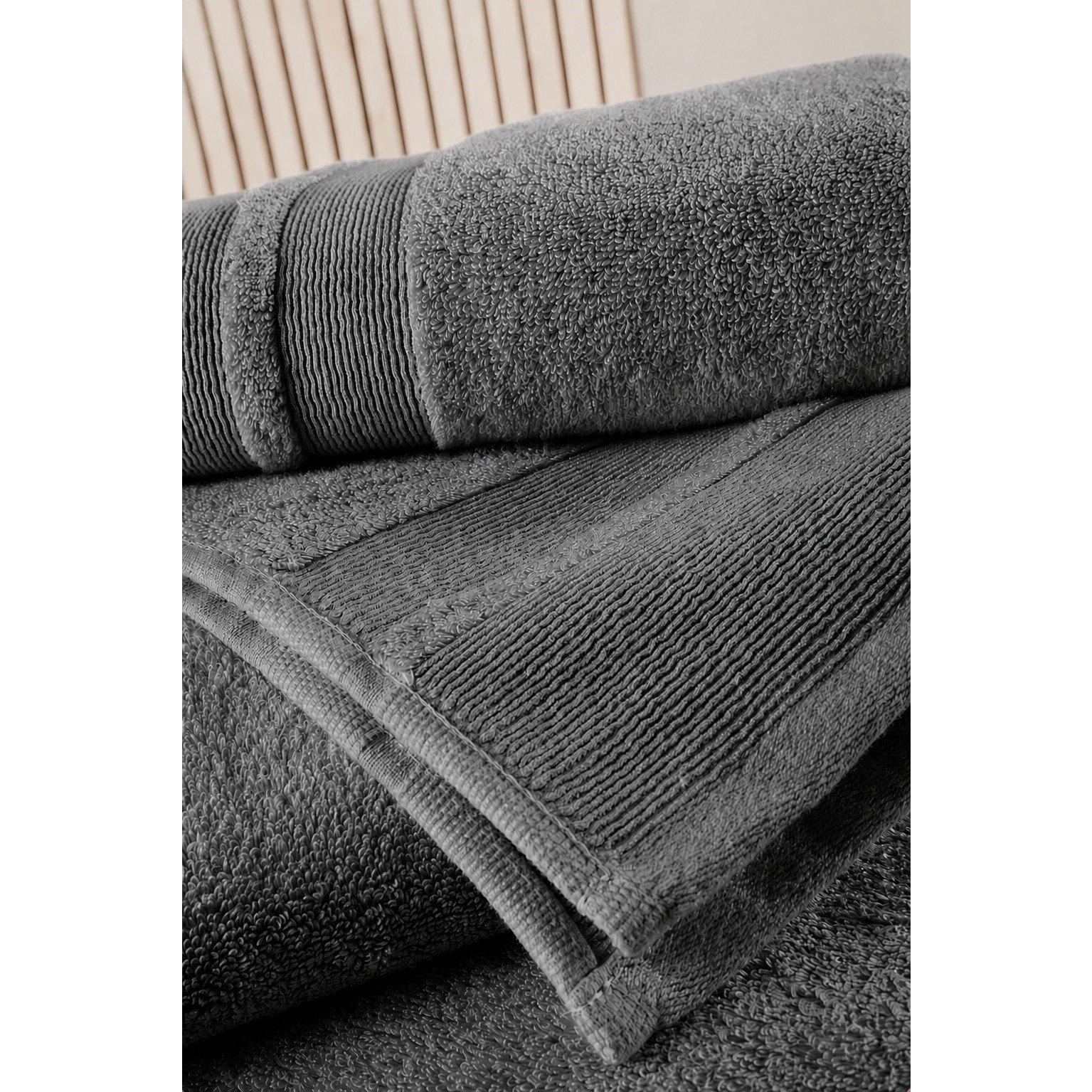 Charcoal - Frasers Home - Cotton Modal 700gsm Zero Twist Towels - 4