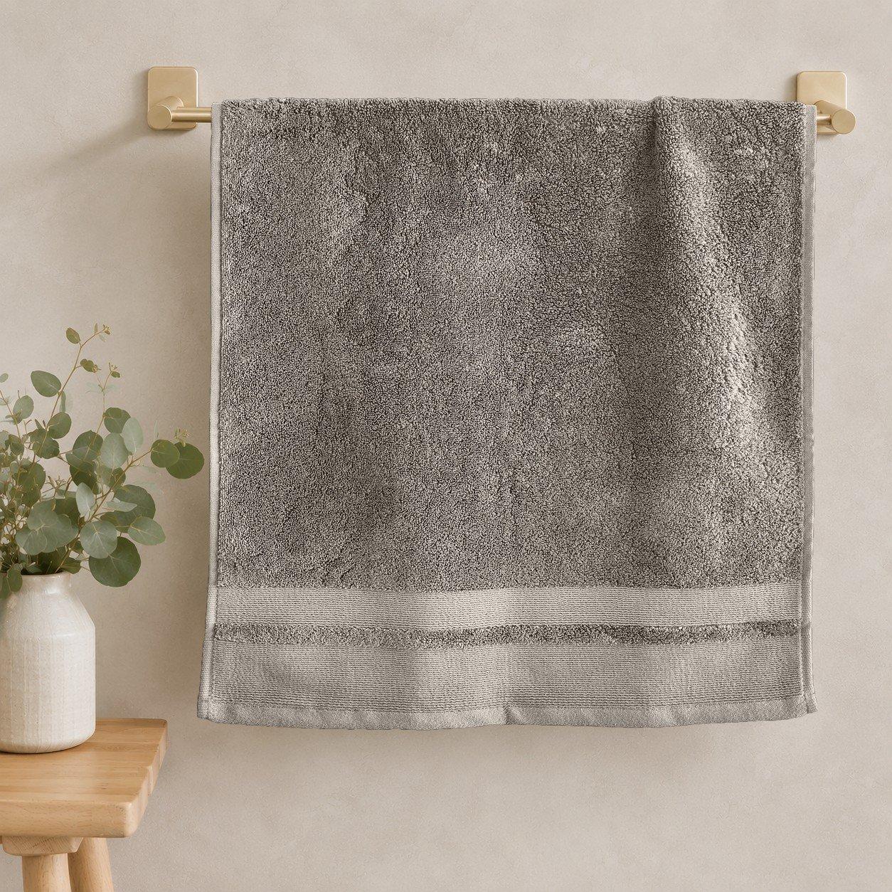 Mushroom - Frasers Home - Cotton Modal 700gsm Zero Twist Towels - 2
