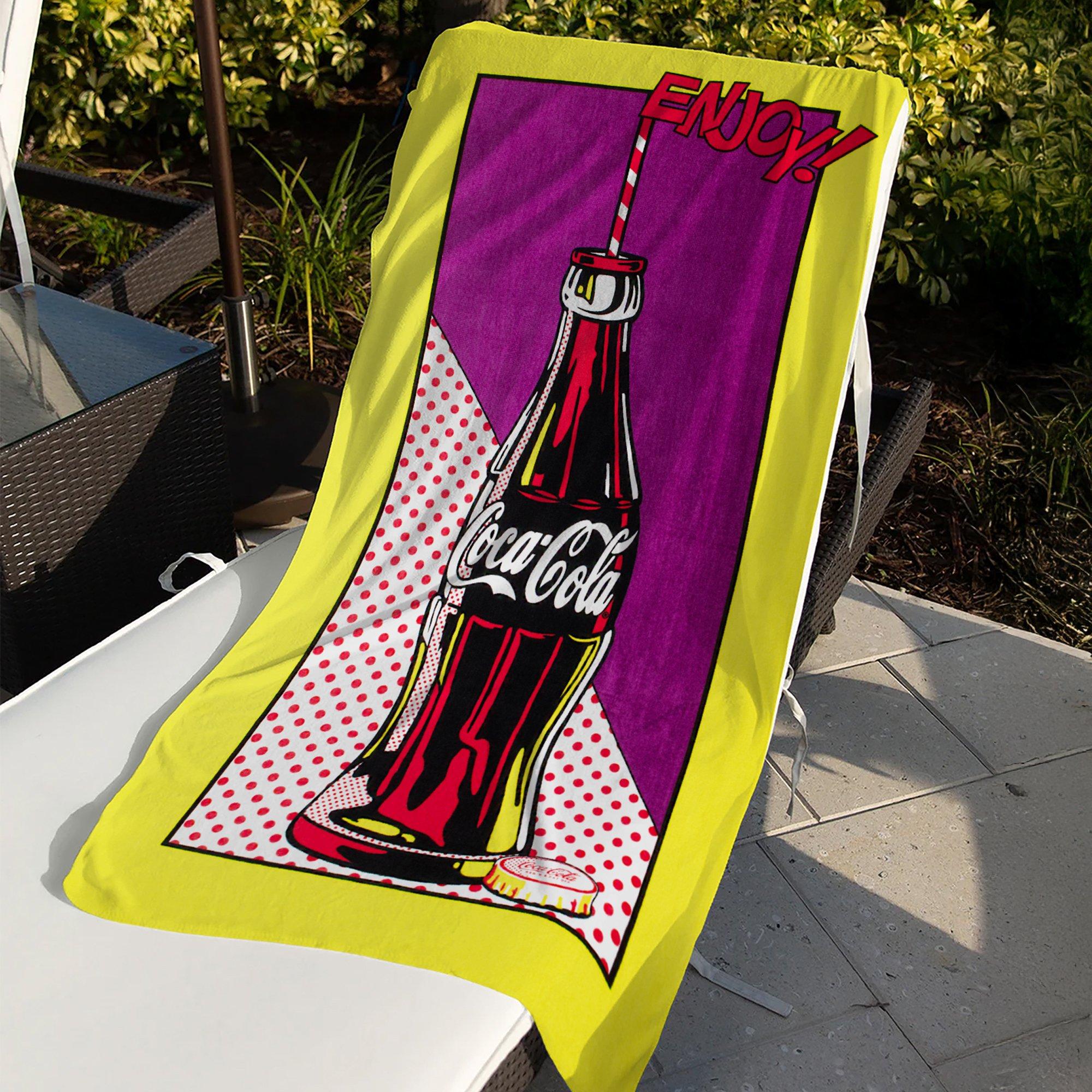 Multi - Coca Cola - Coca-Cola Officially Licensed Pop Beach Towel 70 x 140 cm - 5