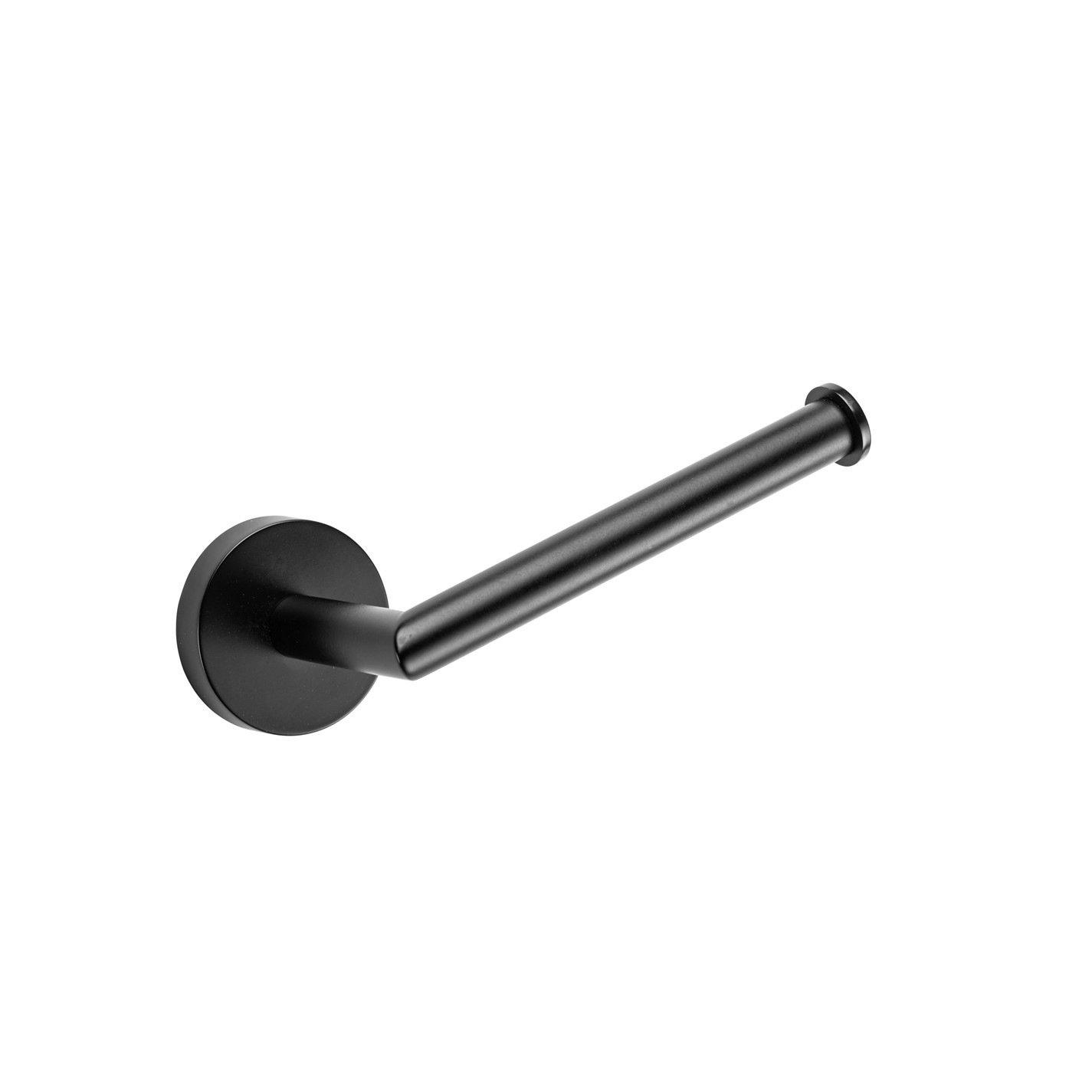 Black - Croydex - Flexi-Fix Black Epsom Toilet Roll Holder - 2