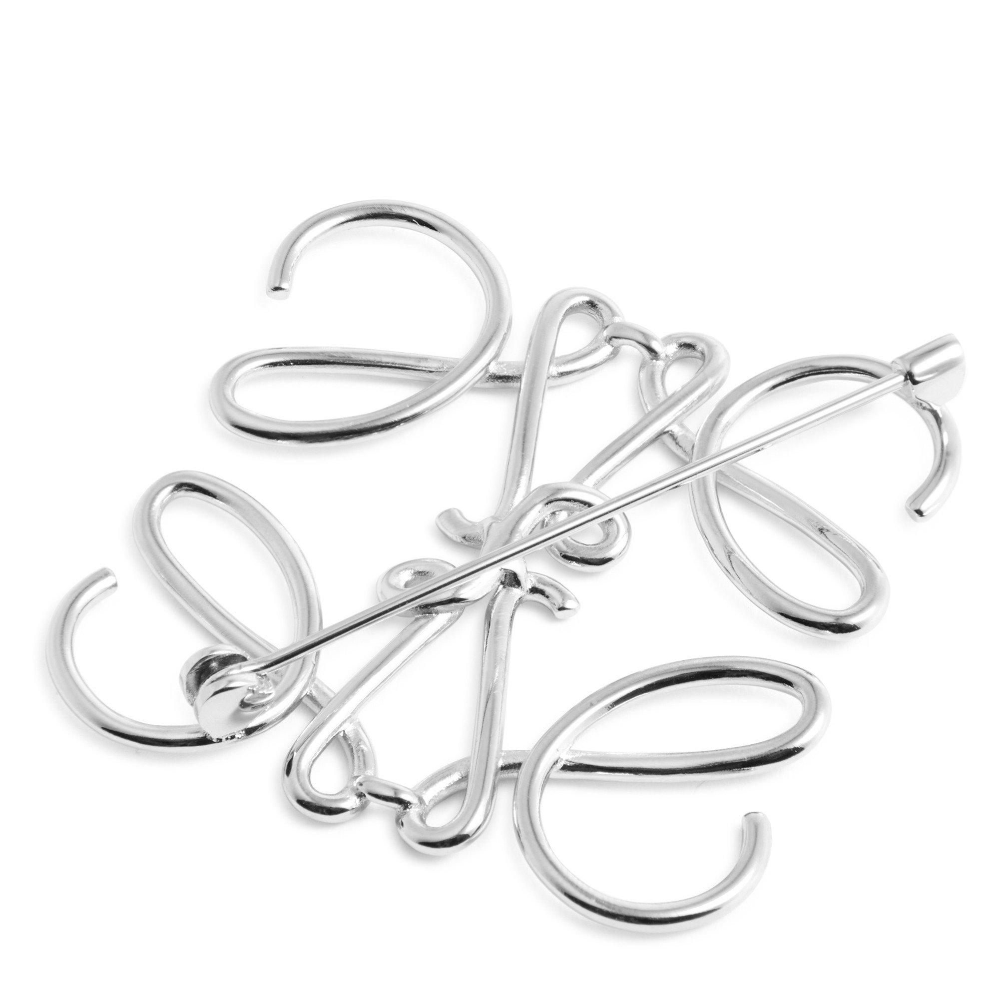 SILVER - Loewe - Women's Anagram Metal Brooch - 2